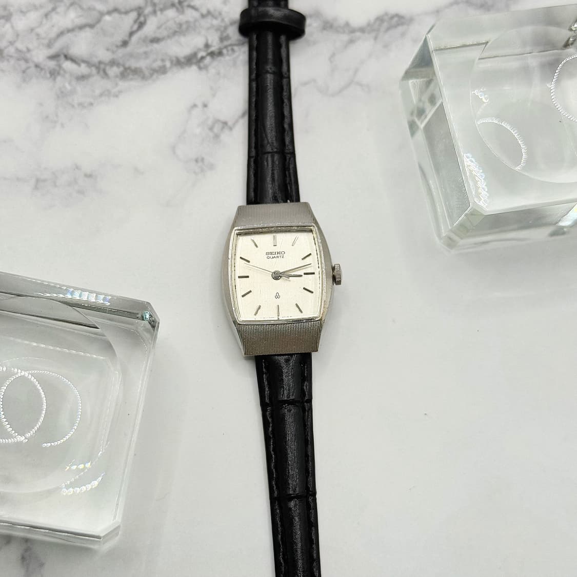 70s80s 빈티지 세이코 버티컬 스트라이프 토노 워치 상품이미지4