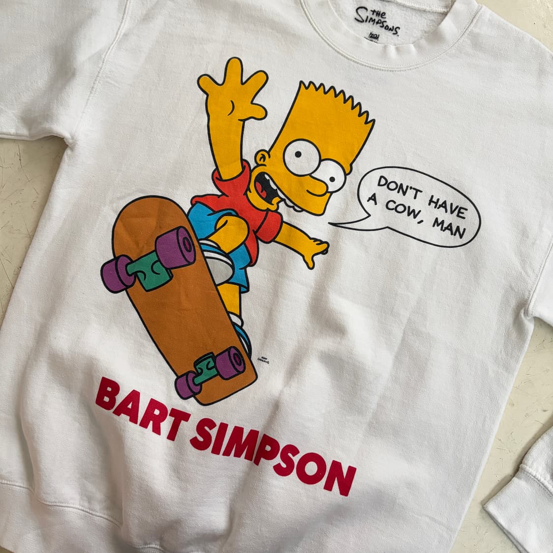 90s 심슨 오피셜 빈티지 스웻셔츠 M 상품이미지4