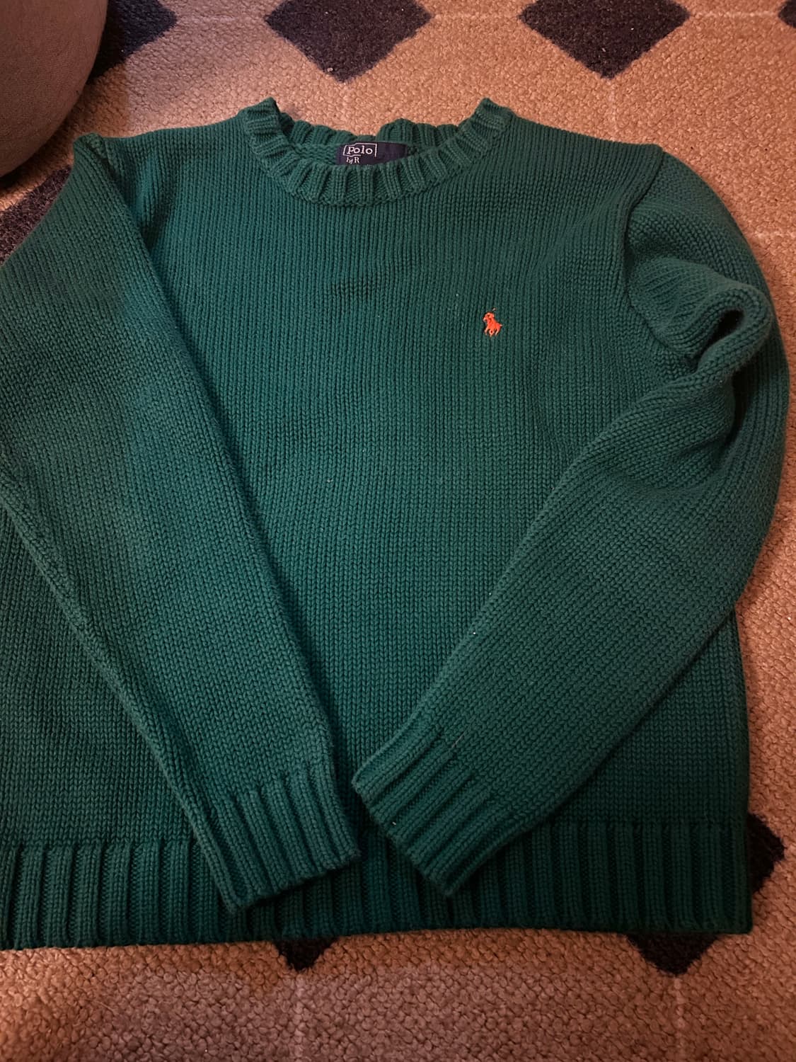 폴로 초록 니트 m 상품이미지2