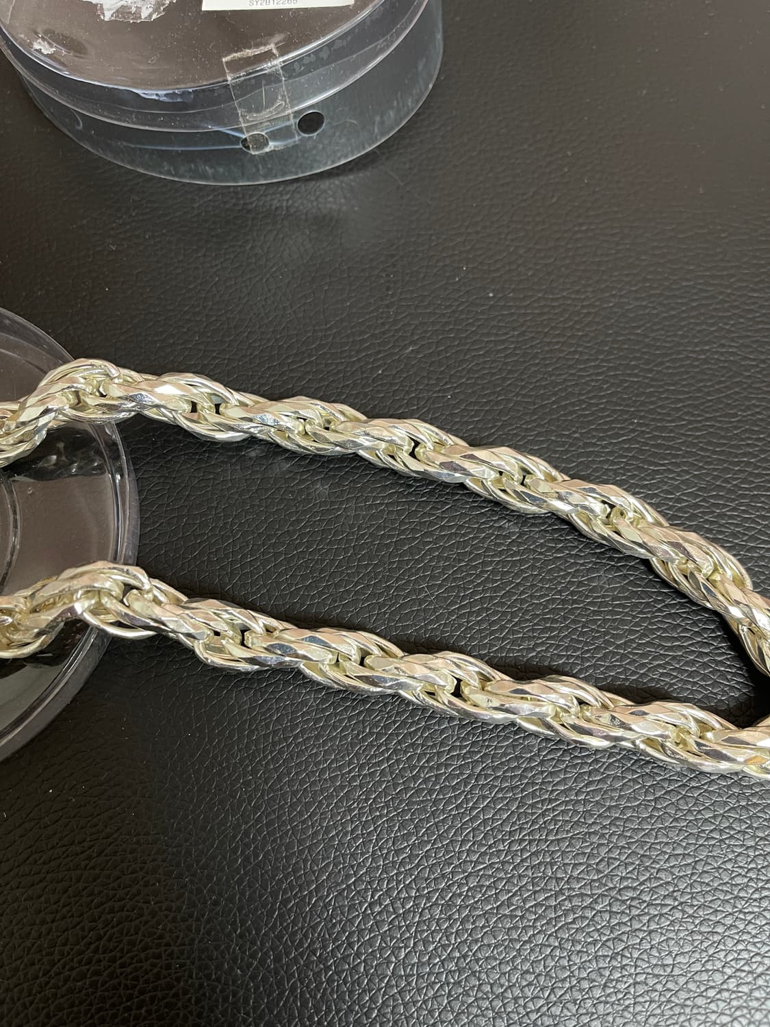 [새상품한정판] SYSTEM 시스템 은색 체인 목걸이 상품이미지5