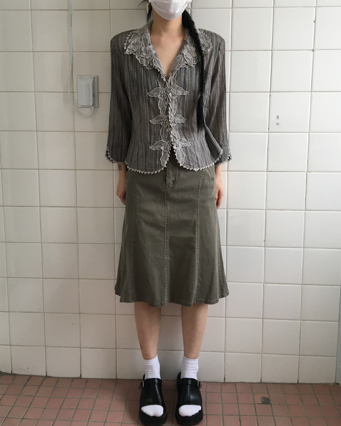 Patch point pleats jacket 상품이미지1