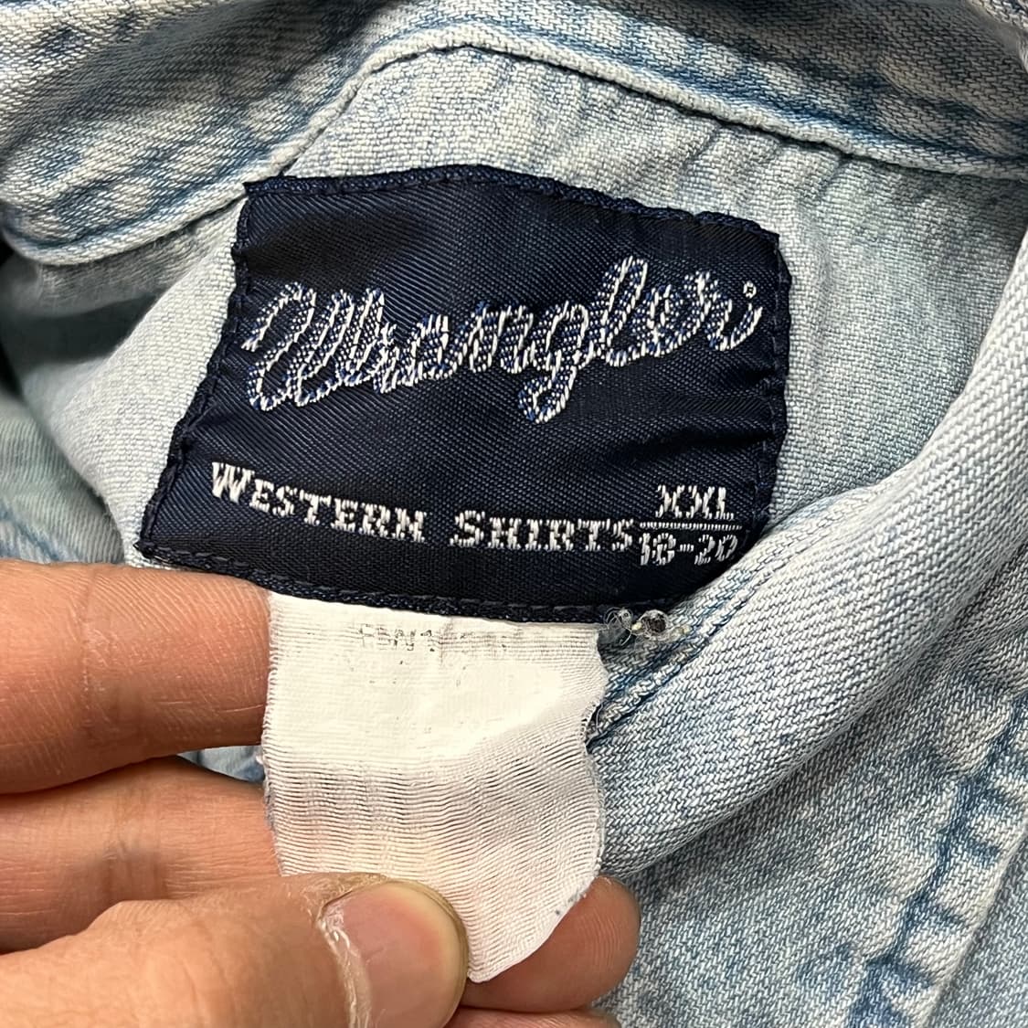  랭글러 웨스턴 데님 셔츠 y14774 상품이미지7