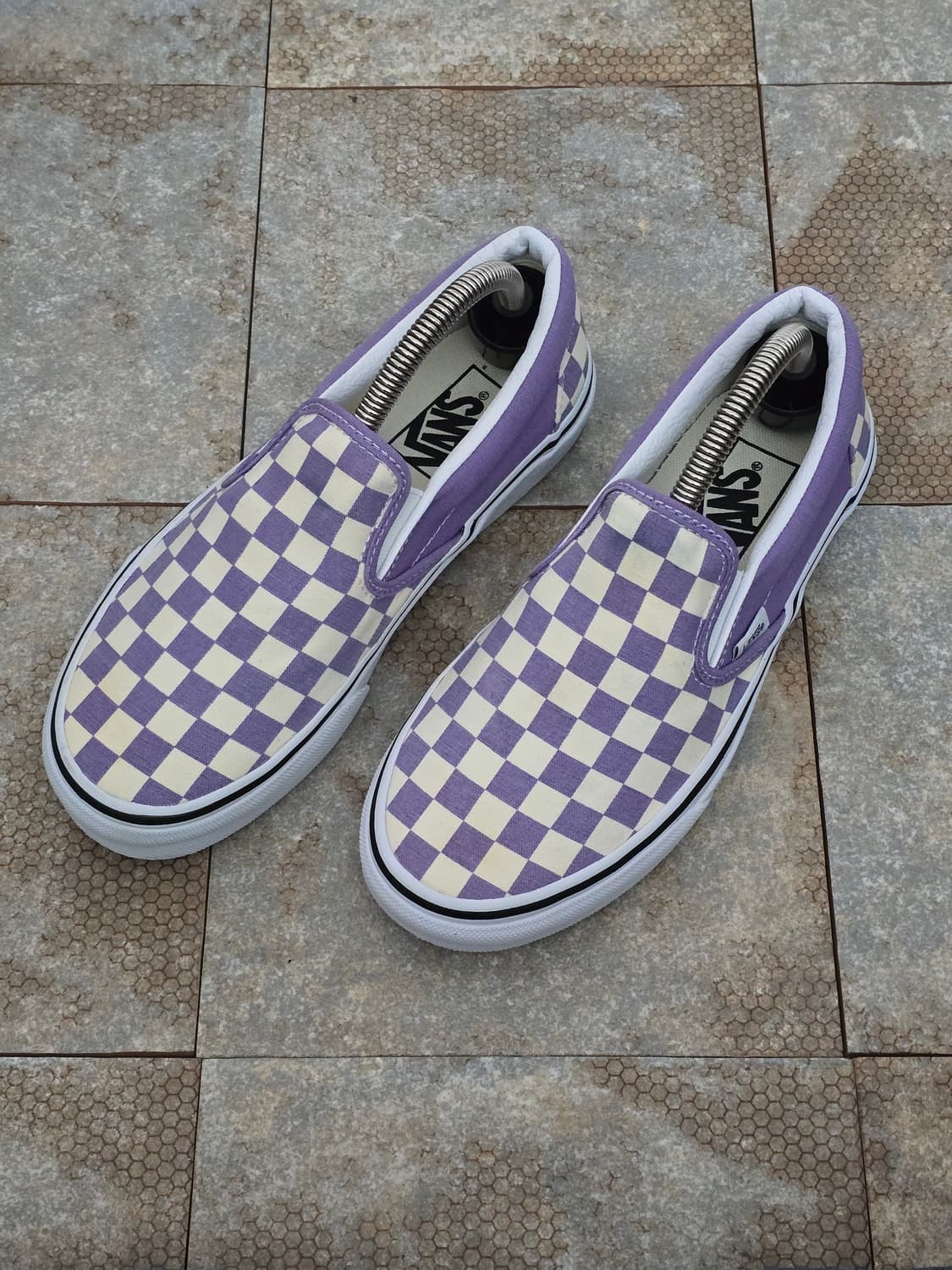 (235)반스 체커보드 슬립온 바이올렛 상품이미지1