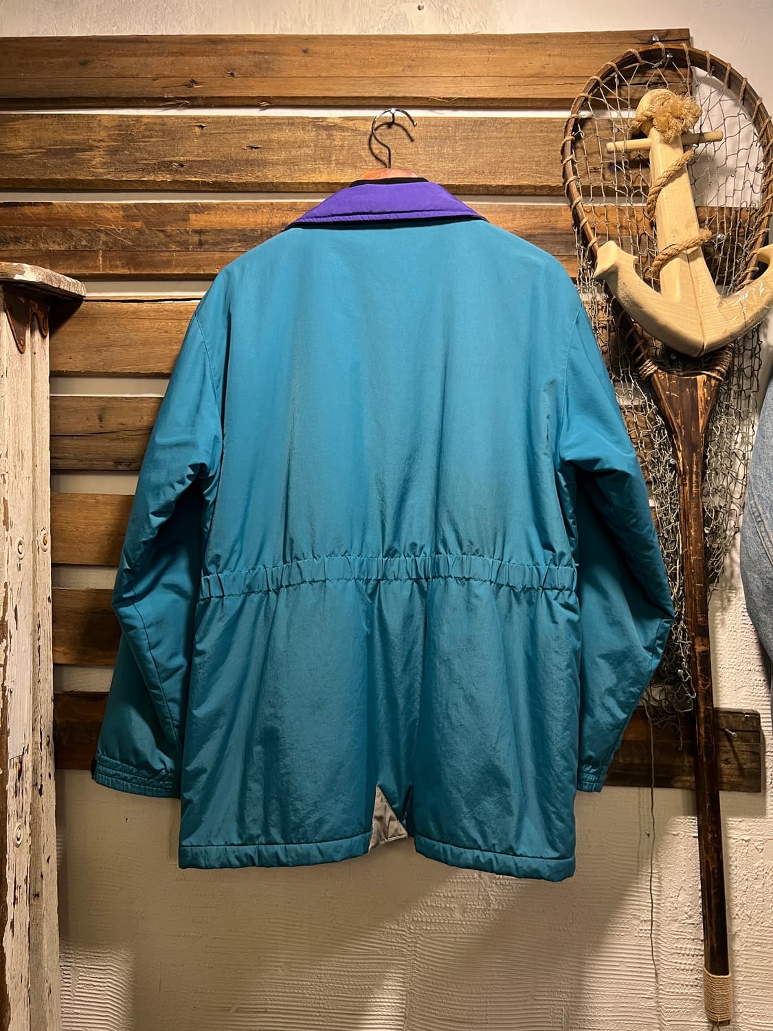 [M]90's L.L.Bean 엘엘빈 블루그린 나일론 페놉스콧 파카 상품이미지7