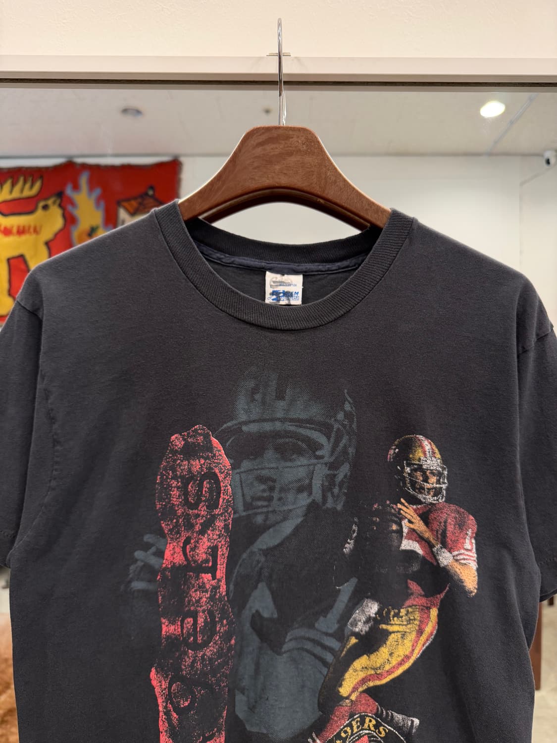 90s Salem NFL 샌프란시스코 49ERS 페이딩 티셔츠 (USA) 상품이미지3