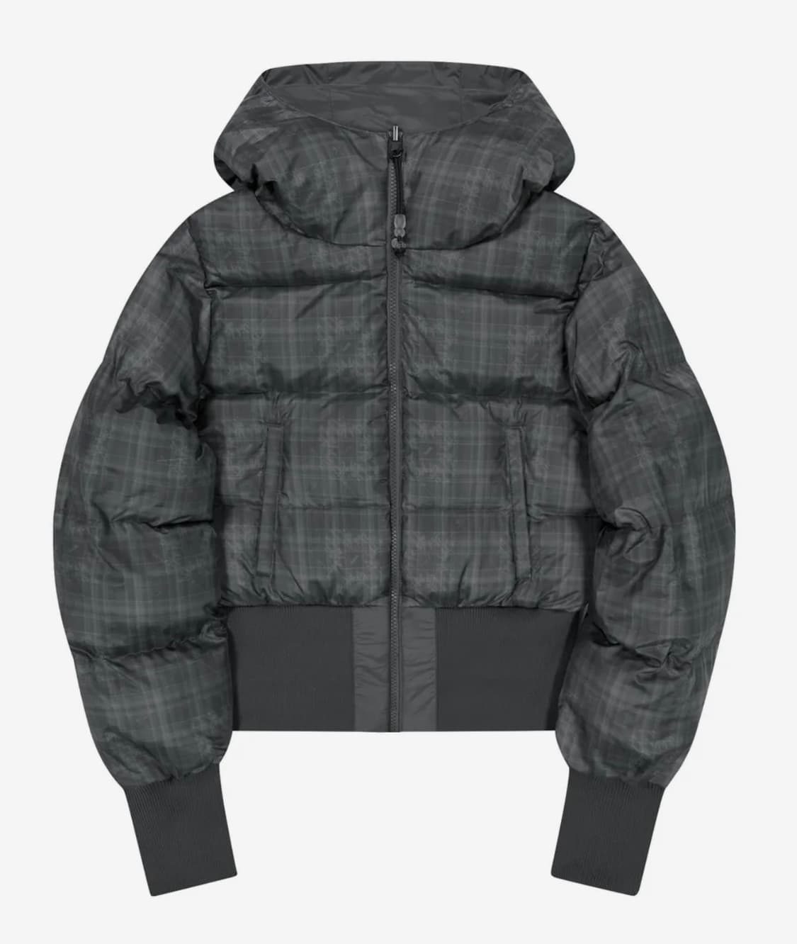 오호스 체크 리버시블 패딩 상품이미지3