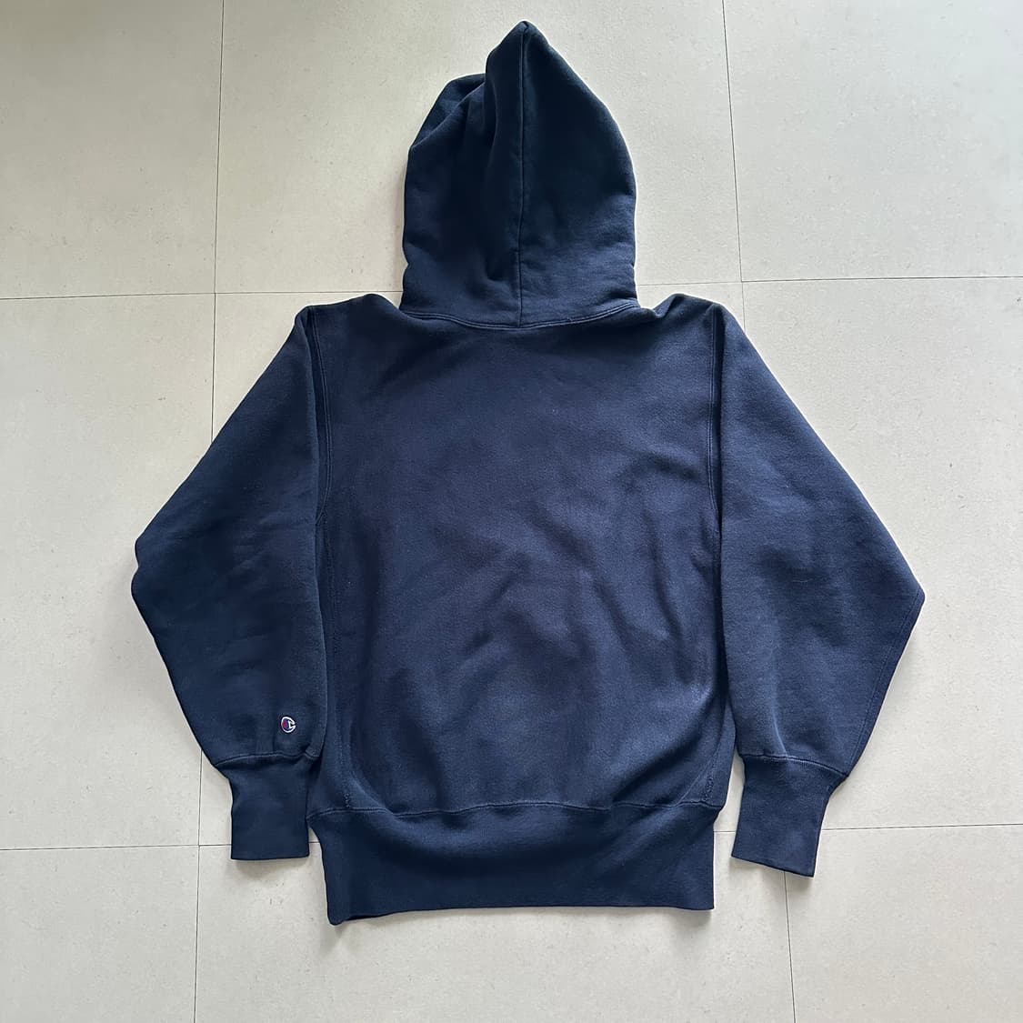 90s 챔피온 리버스위브 네이비 후드티 (M) MADE IN USA 상품이미지6