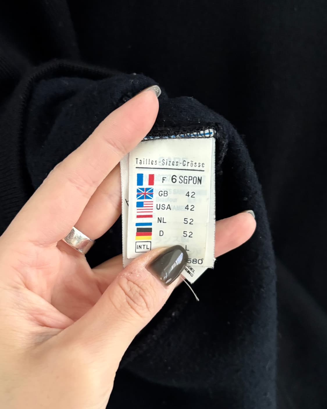 Saint James 세인트제임스 블랙컬러 보트넥 울 니트 상품이미지6