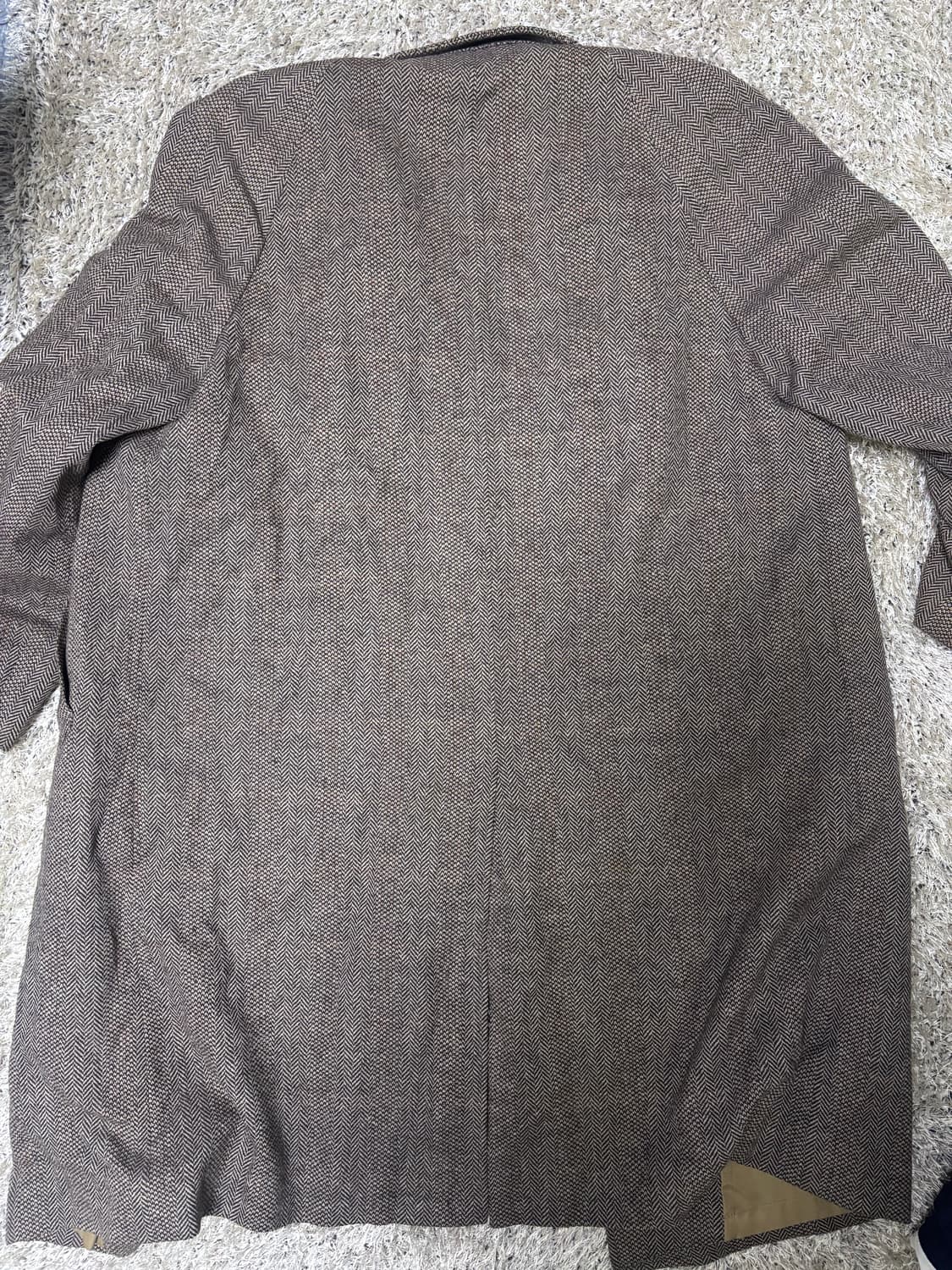 일본판 울 체크 코트 사이즈 105-110 상품이미지9