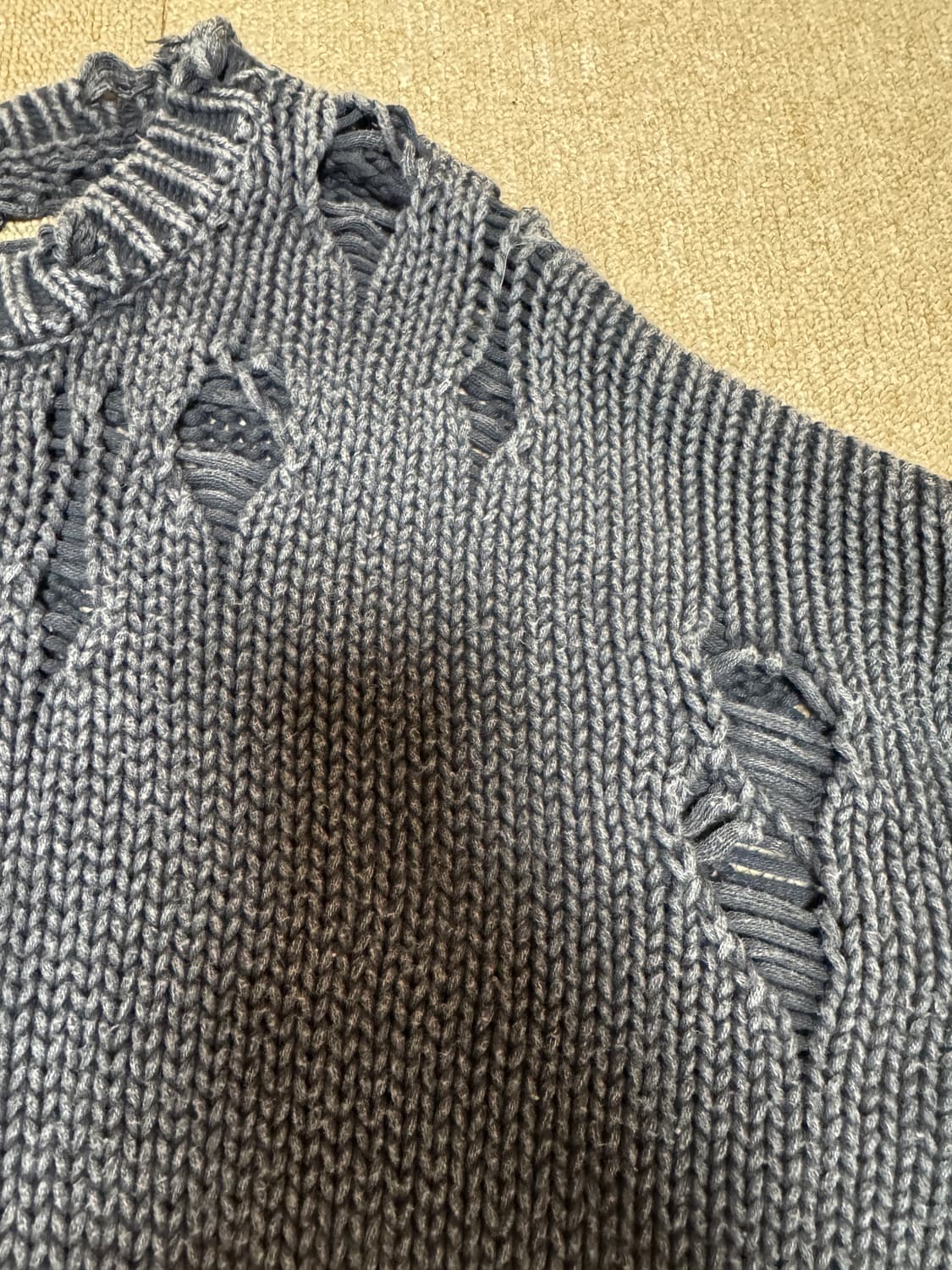 r13 워싱 데미지 니트 팝니다 상품이미지4