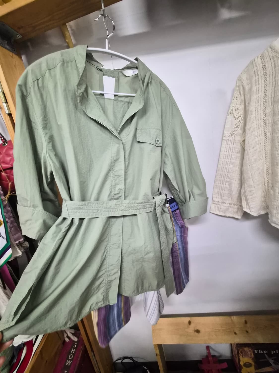 듀엘 바스락 숏 트렌치점퍼. 듀엘 코튼 반바지 상품이미지4