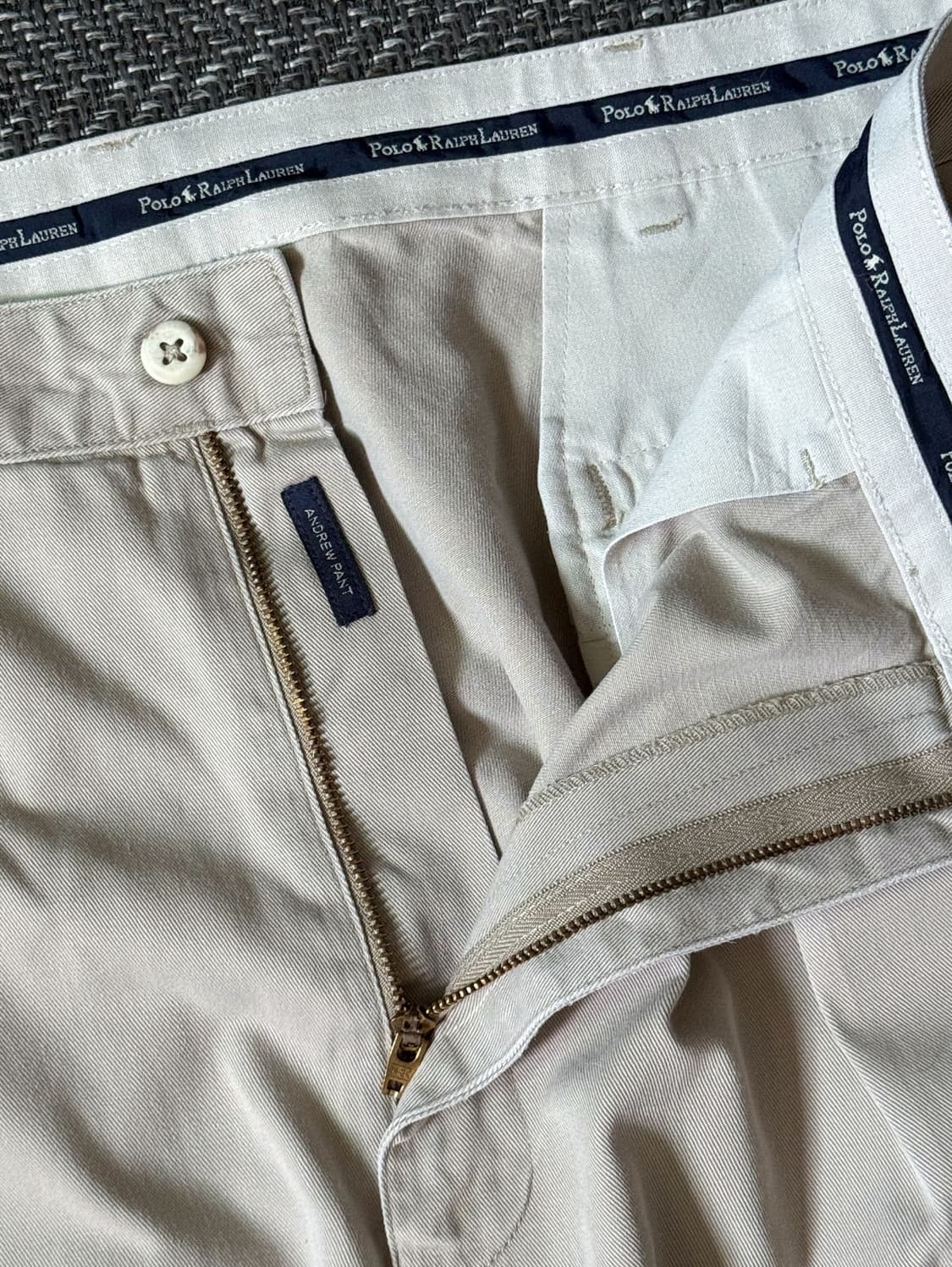 (38) 90s 폴로 랄프로렌 앤드류 더블 플리츠 치노 팬츠 상품이미지3