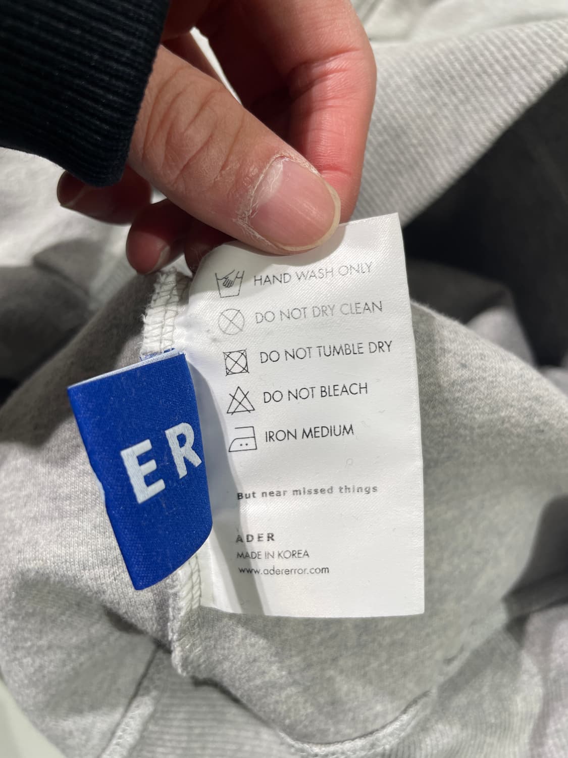 아더에러 20F/W 멜란지 그레이 마스크 후디 상품이미지8