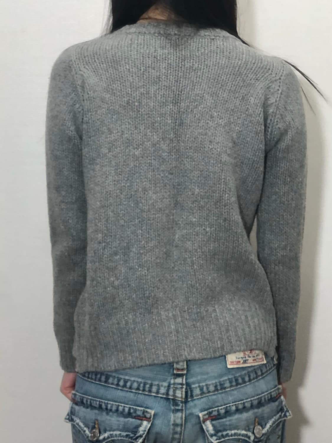 빈티지 그레이 레이스 니트 상품이미지6