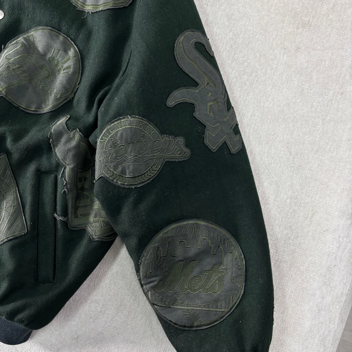 105 제프해밀턴 JH 90s MLB 멀티패치 바시티 자켓 상품이미지5