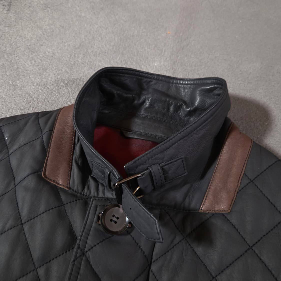 브리오니 레더 퀼팅 자켓 블레이저 M L 상품이미지4