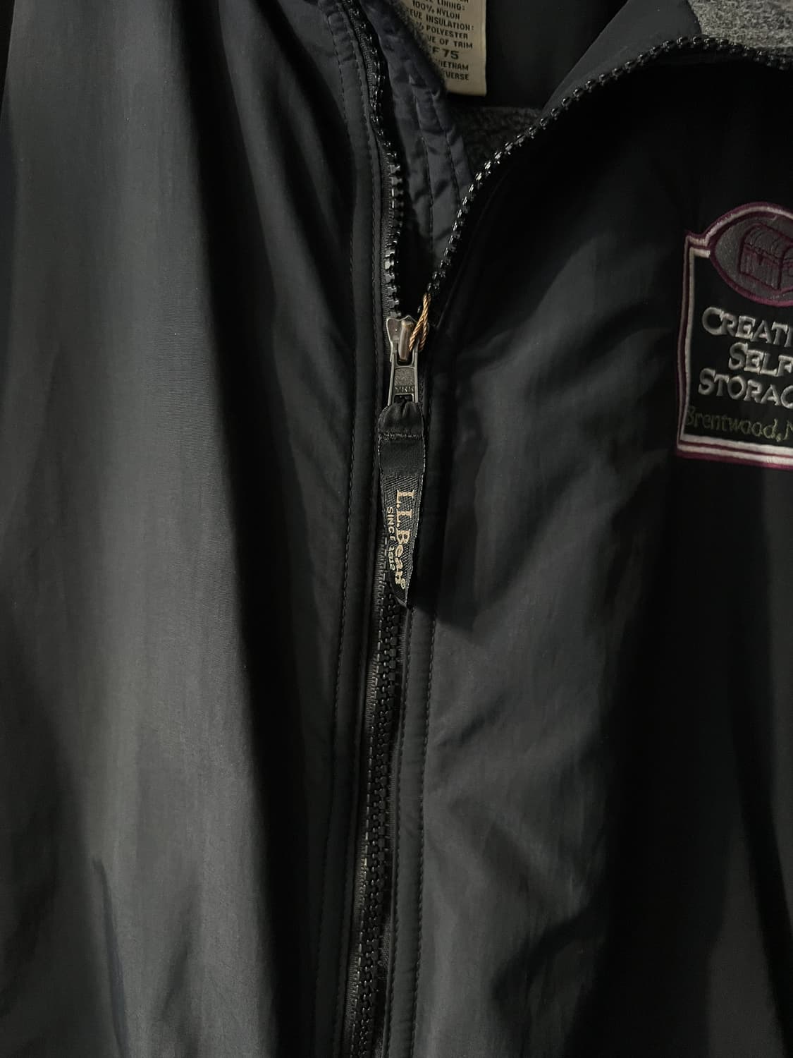 [XL]엘엘빈 USA 플리스 라이닝 블랙 웜업 자켓 상품이미지4