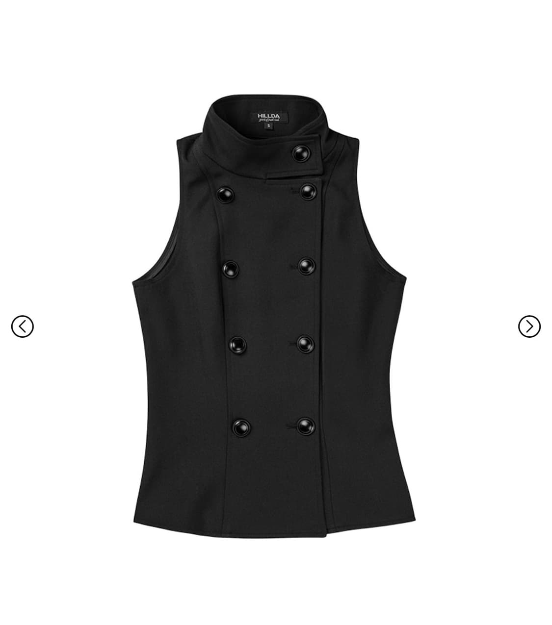 힐다 테일러드 버튼 셋업 블랙 상품이미지2