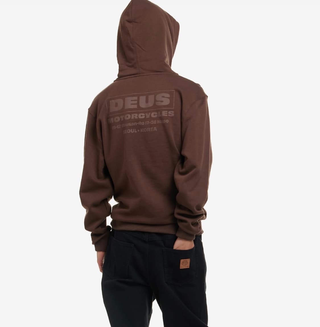 데우스 엑스 마키나 바이크 후드티 브라운 상품이미지3