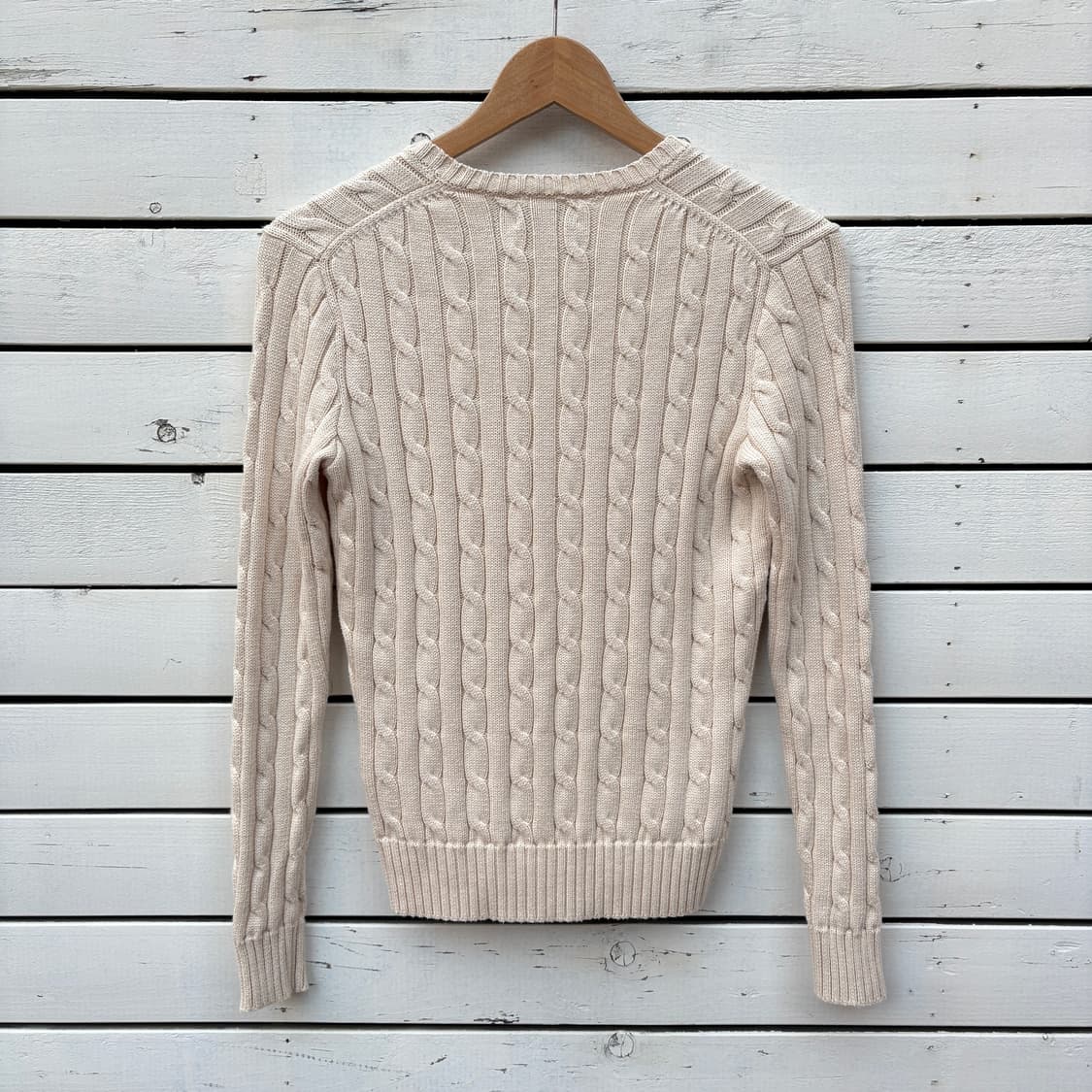 Polo 폴로 케이블 꽈배기 브이넥 니트 상품이미지2