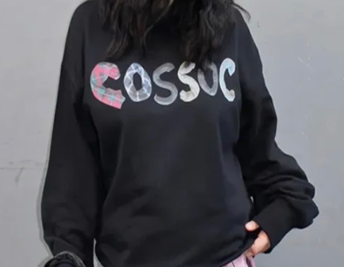 알파벳 코소 스웻 맨투맨(블랙/M) 상품이미지1