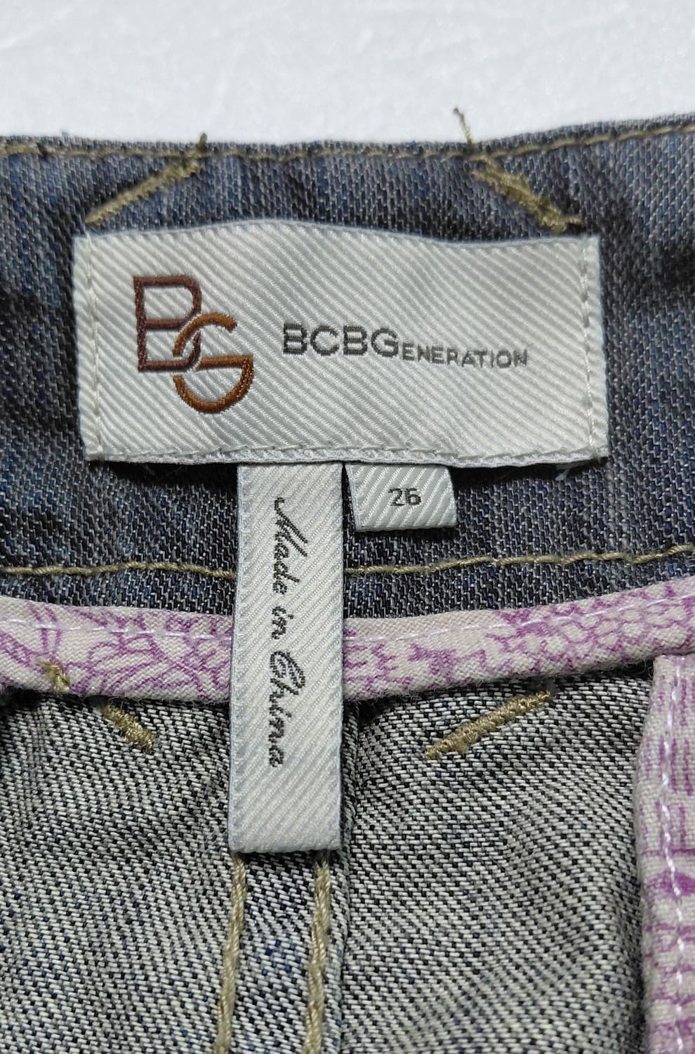 [26] BCBGENERATION 빈티지 로우라이즈 데님 미니스커트 상품이미지5