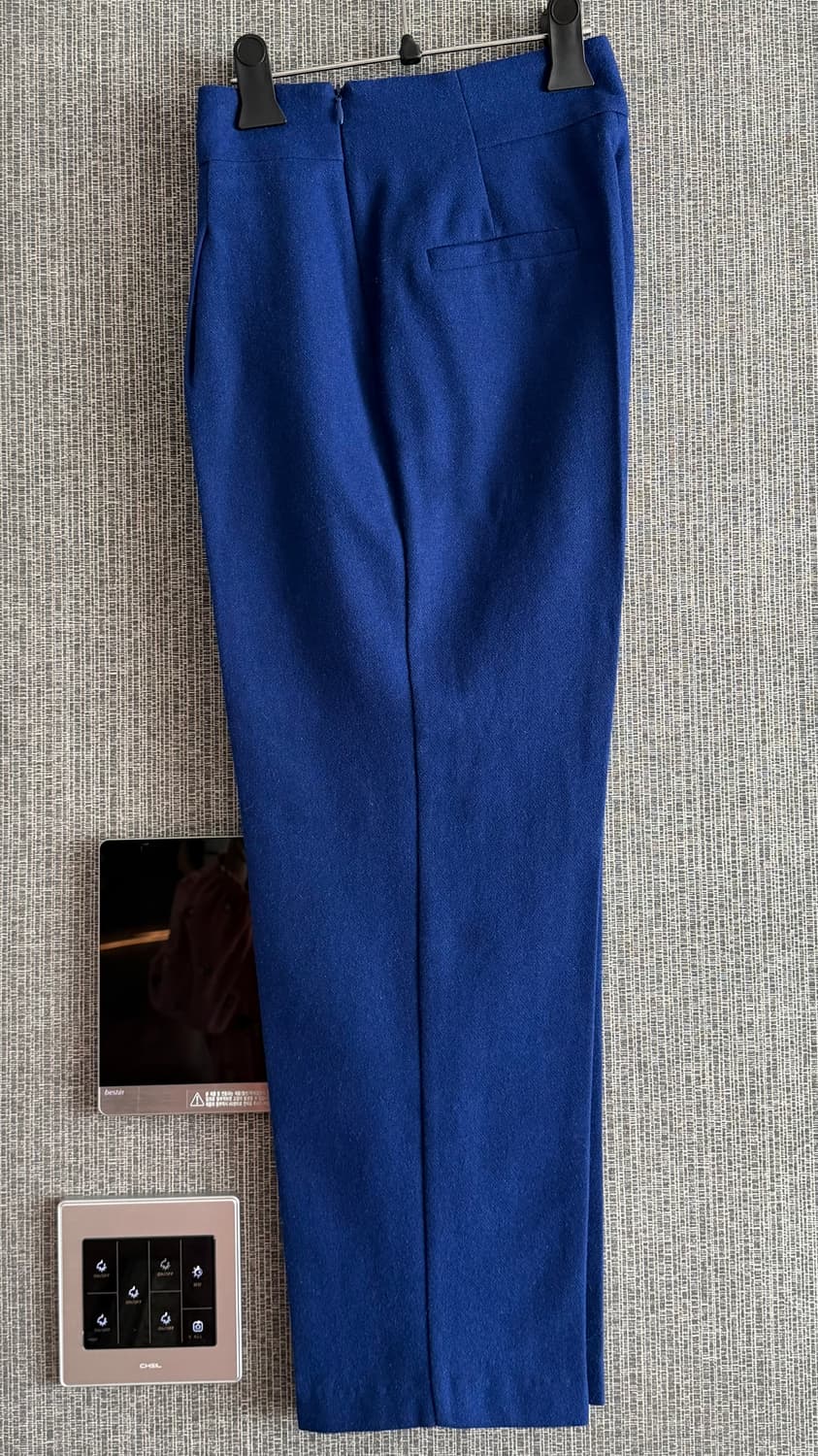 코발트 블루 로얄 블루 슬랙스 정장 바지 스트레이트핏 일자핏 트리우저 S 상품이미지3
