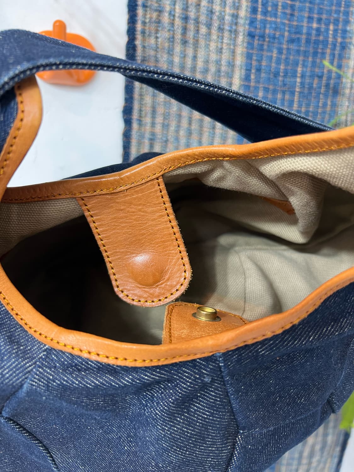 ANVAI  Patchwork Denim Ball Bag 상품이미지8