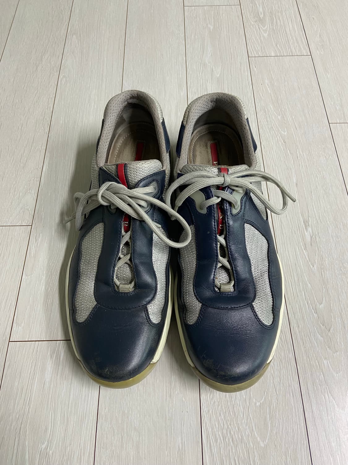 [8] 00s 프라다 아메리카컵 스니커즈 네이비 상품이미지1