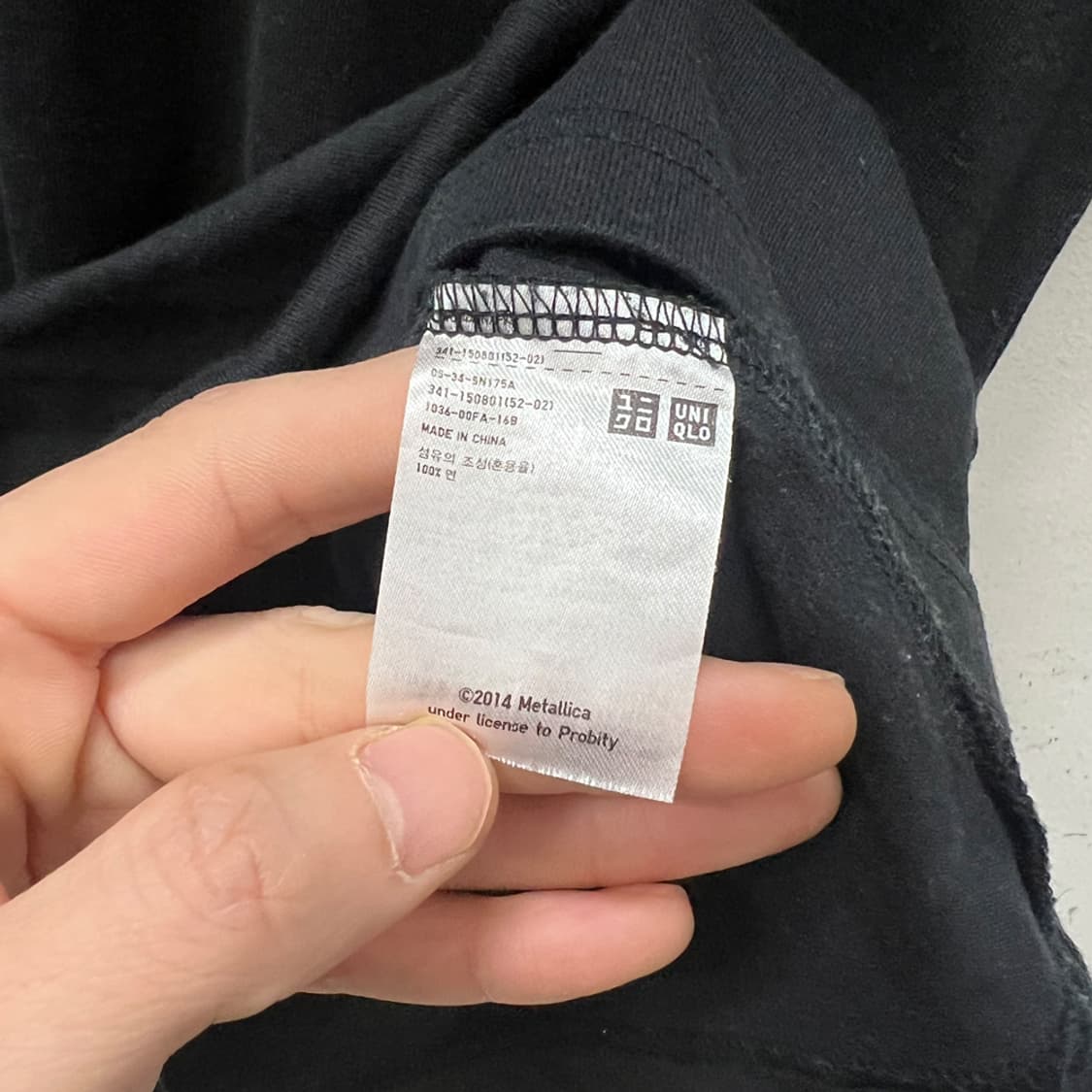 메탈리카 x 유니클로 2008 투어 기념 반팔티 XL 상품이미지5