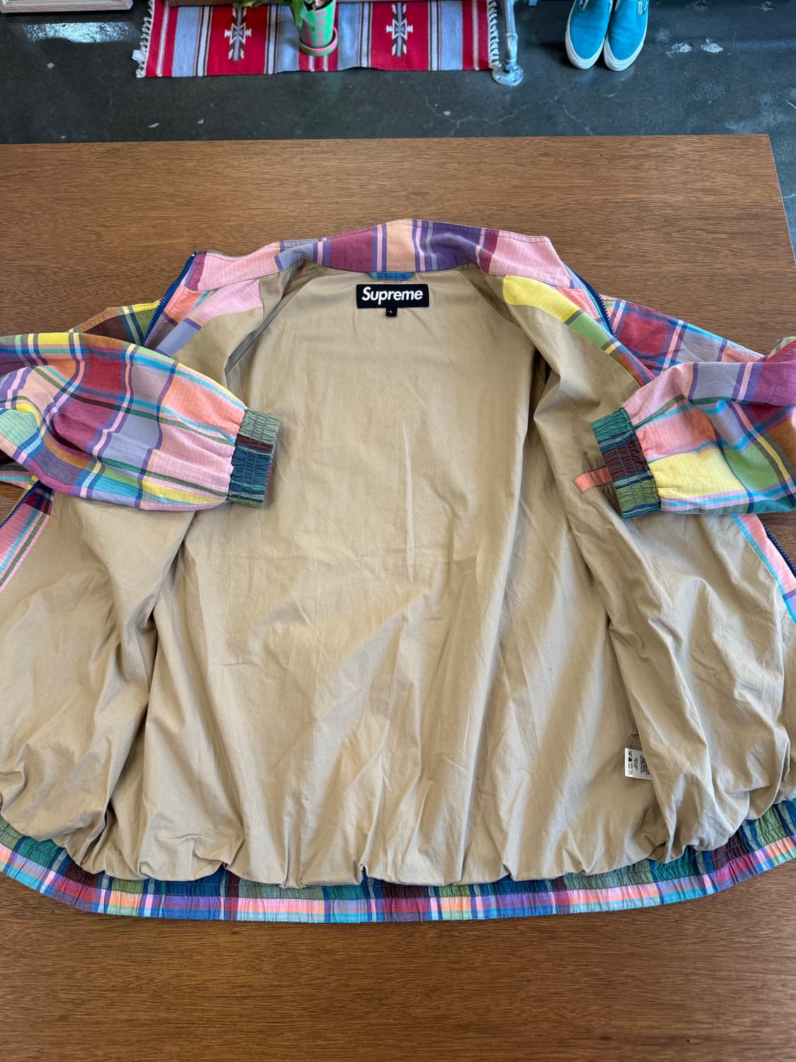 [L] 슈프림 마드라스 트랙자켓  상품이미지5