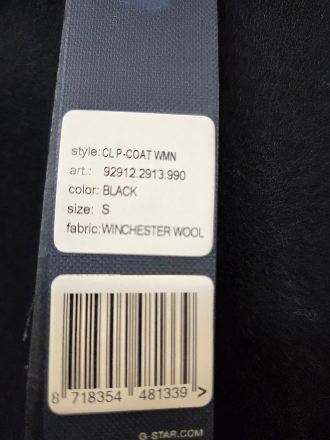 G-Star Raw 블랙 피코트(S) 상품이미지8