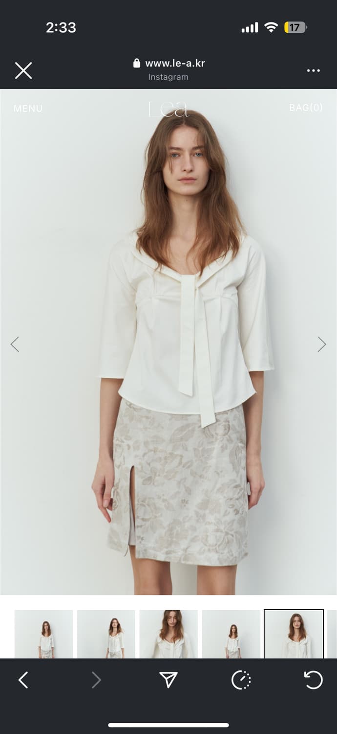 LEA 르에 BOWTIE TOP 상품이미지1