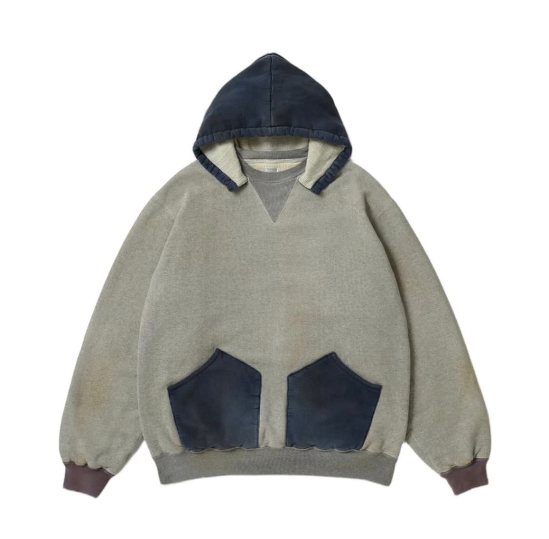 아프레쎄/26ss 빈티지 어태치드 후드 스웨트 파카 오트밀 / 3 상품이미지1