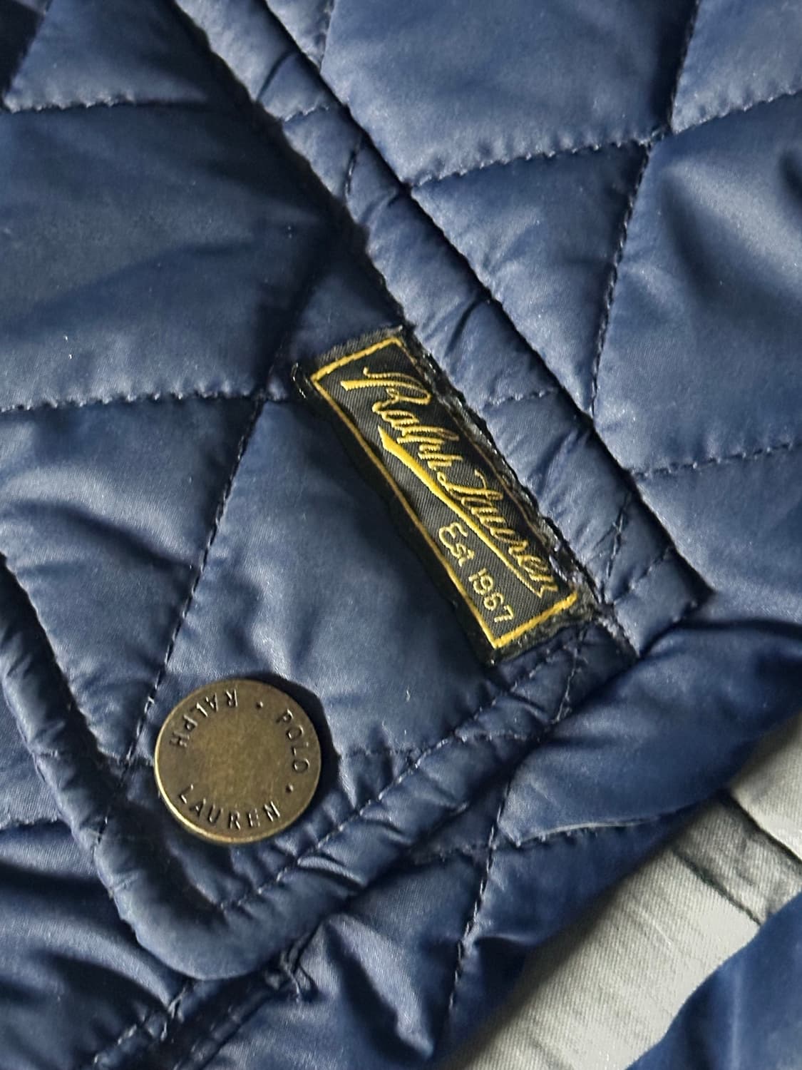 폴로 랄프로렌 누빔 깔깔이 퀄팅자켓 네이비 상품이미지4