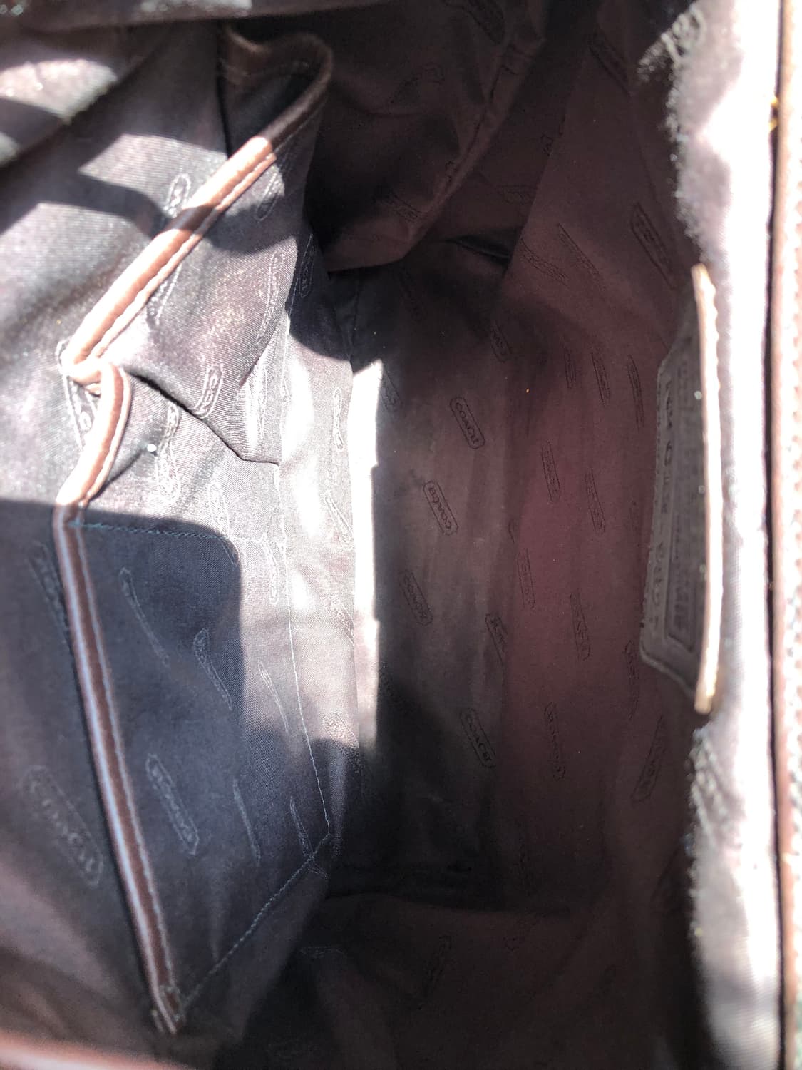 코치 마호가니 레더 백팩 상품이미지5