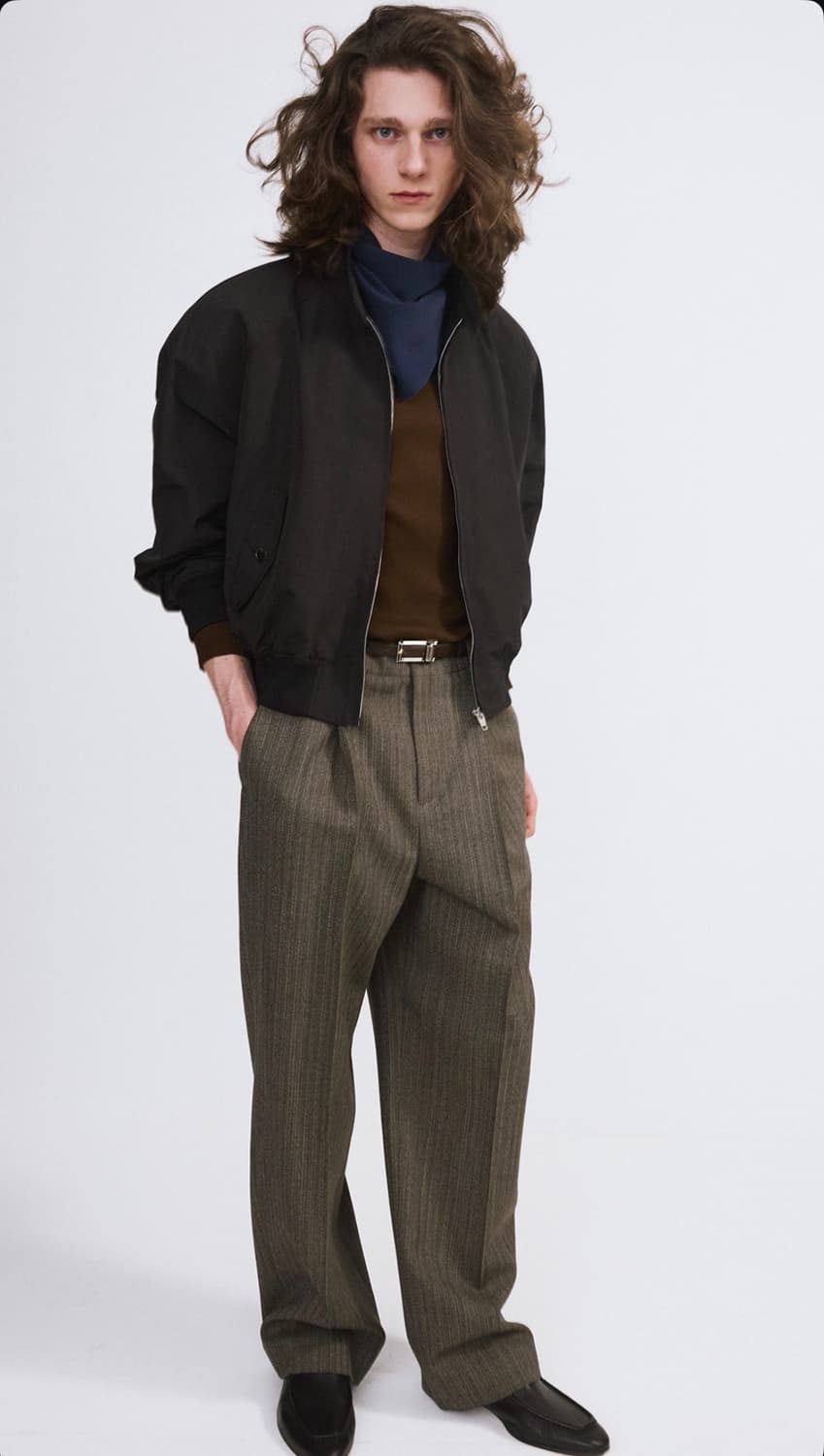 렉토 26SS 골지 립 탱크탑 슬리브리스 카키 브라운 상품이미지2