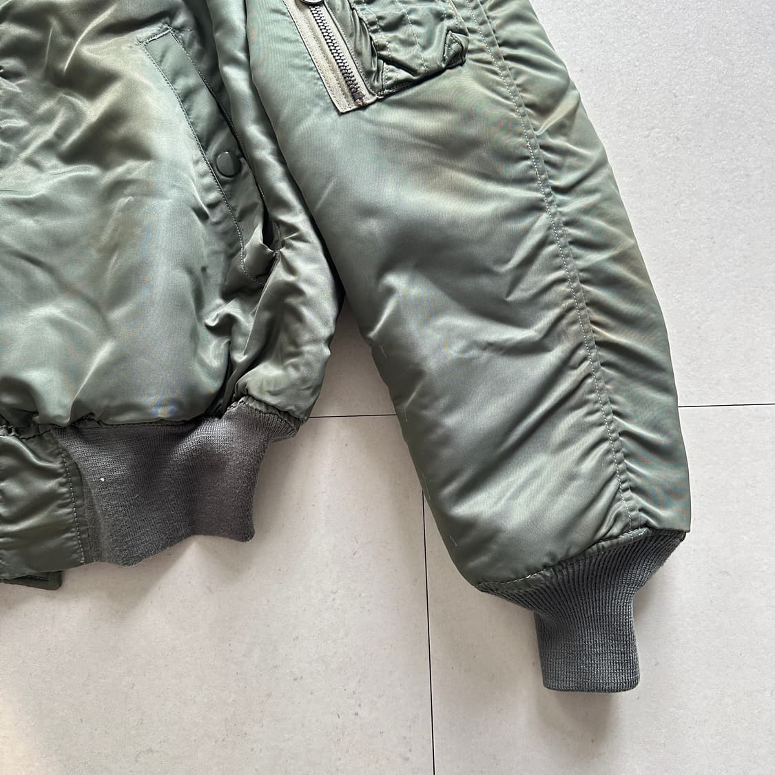 60s 오리지널 N-2B 스카이라인 베트남전 항공점퍼 블랙택 M 상품이미지6