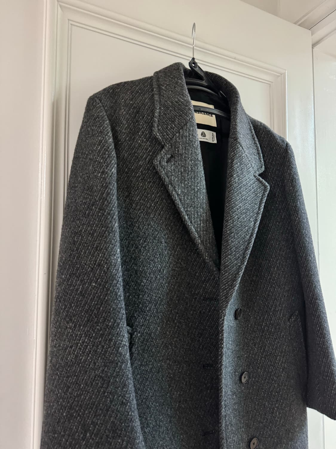 인사일런스우먼 클래식 맥시 코트 S 차콜 상품이미지2