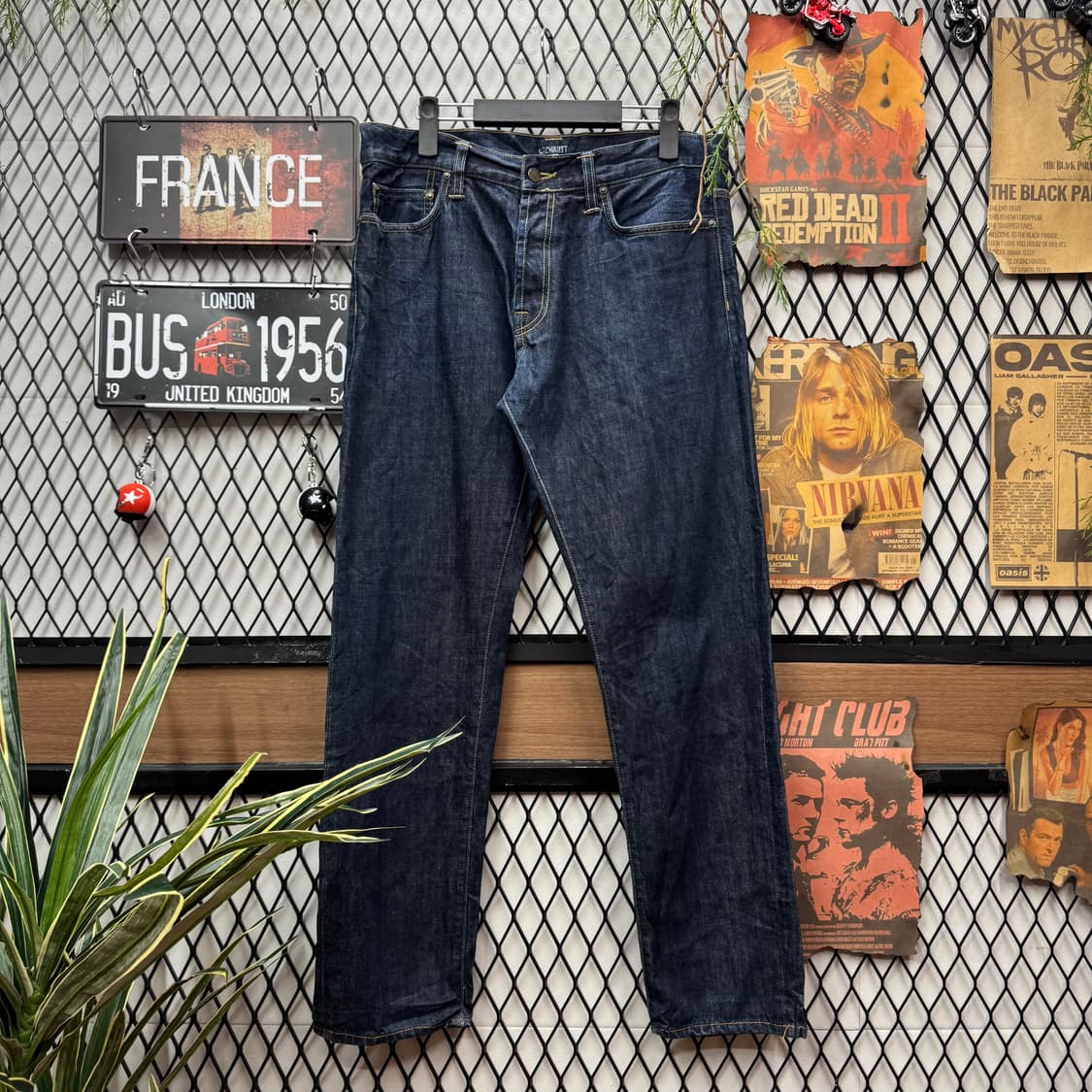 00s 칼하트 윕 클론다이크 데님 팬츠 스트레이트 핏 진청 상품이미지2