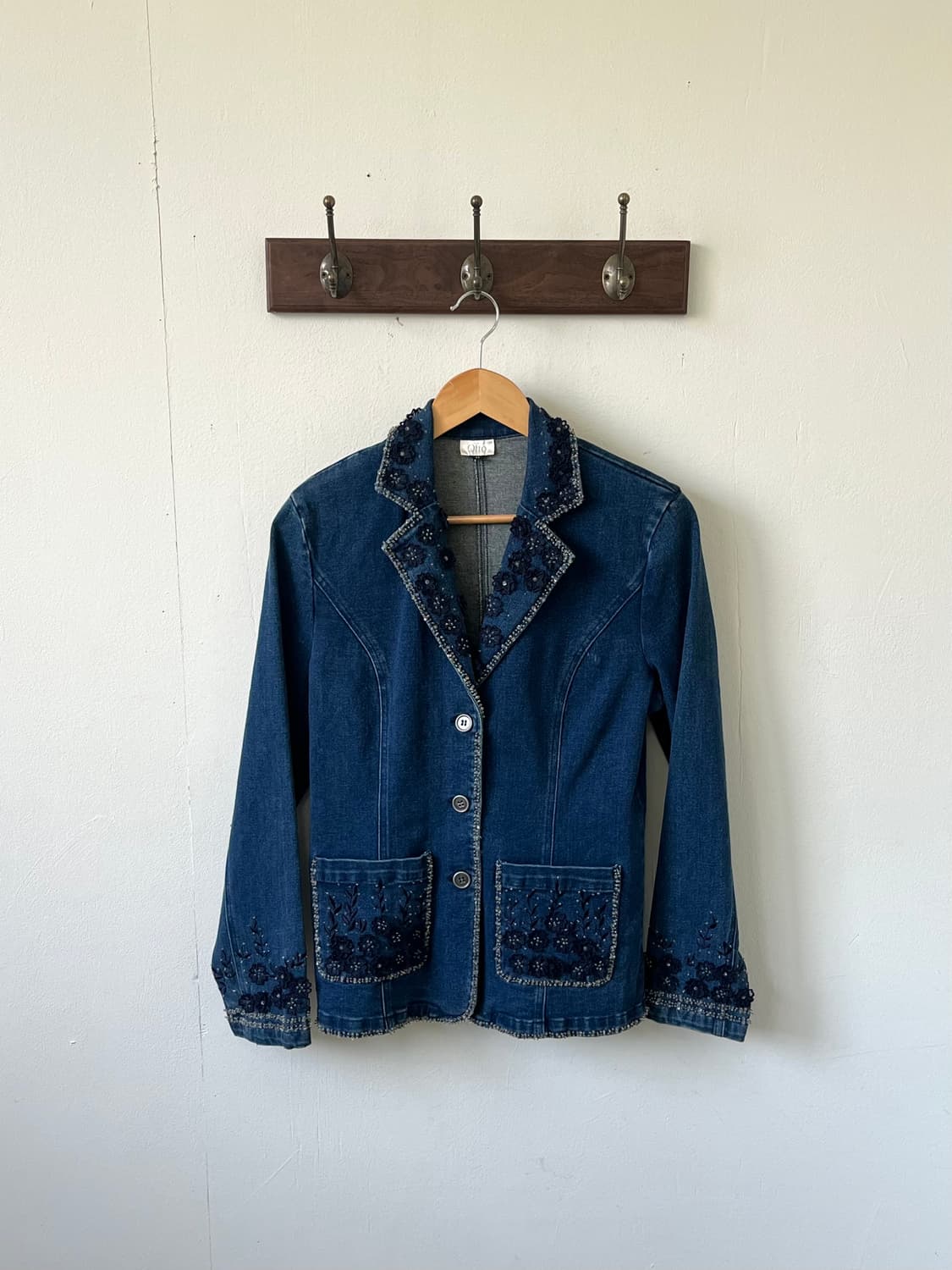 Otto 핸드 플라워 데님 자켓 상품이미지1