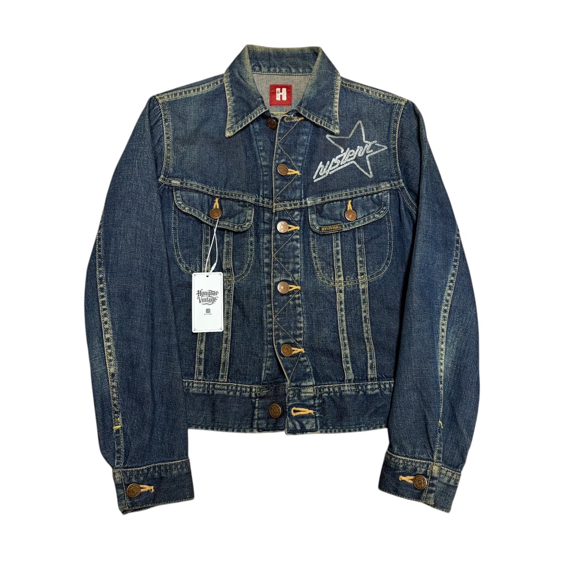 히스테릭 글래머 히스걸 원형 로고 데님 자켓 상품이미지2