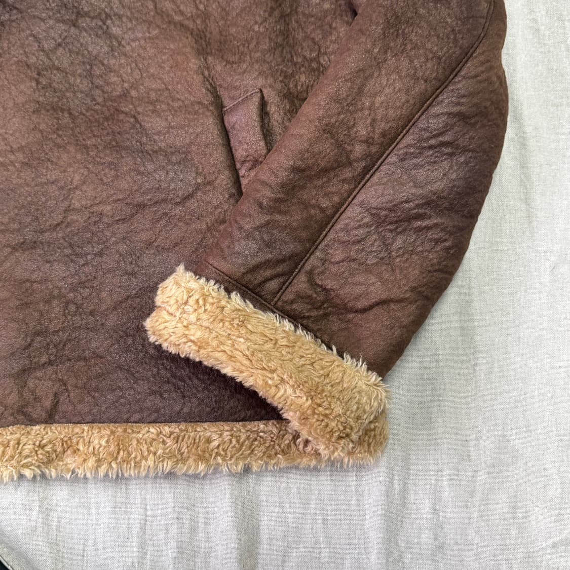 알렌느 브라운 무스탕 자켓 105 상품이미지5