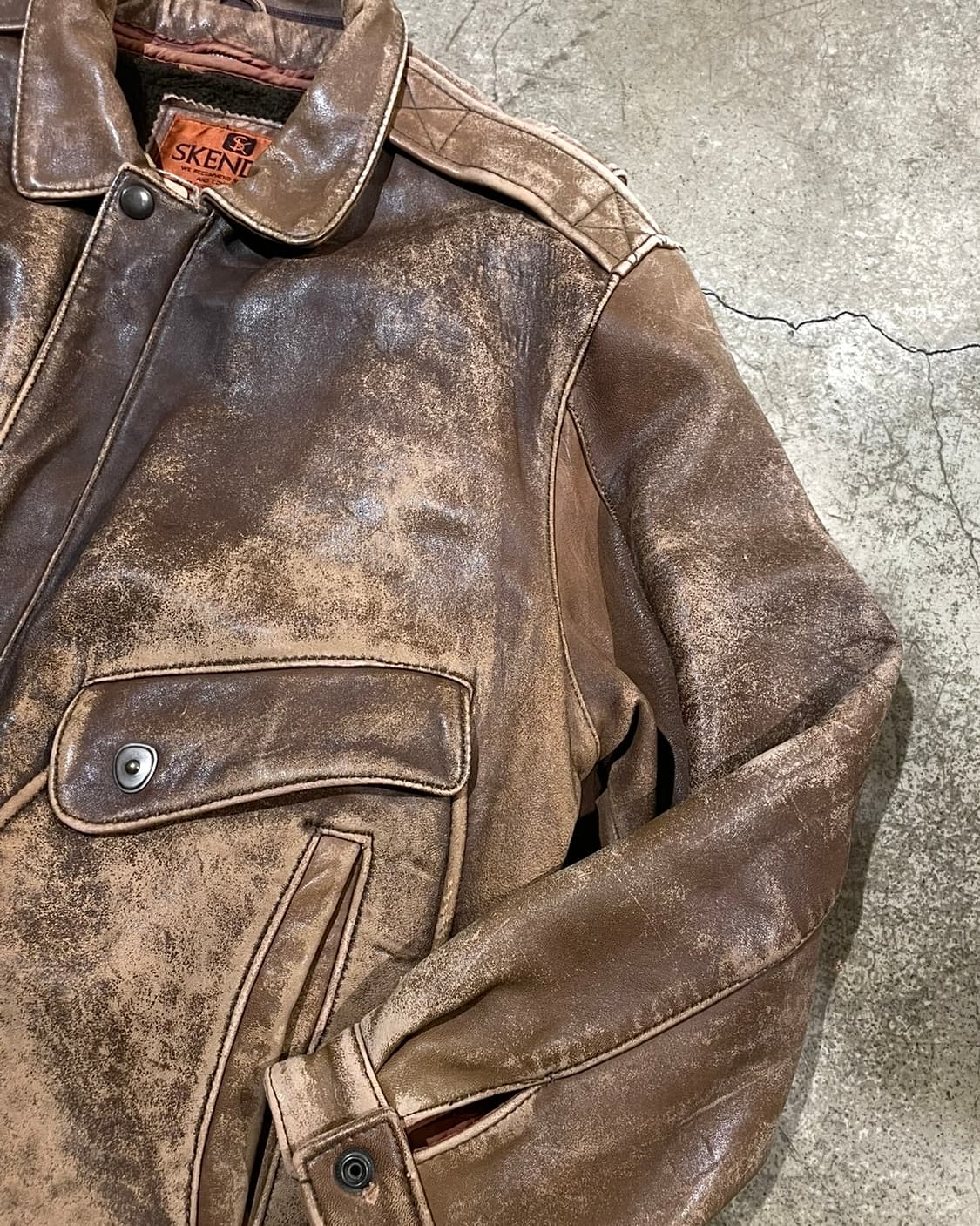 Skendel 램스킨 레더 재킷(B5088) 상품이미지3