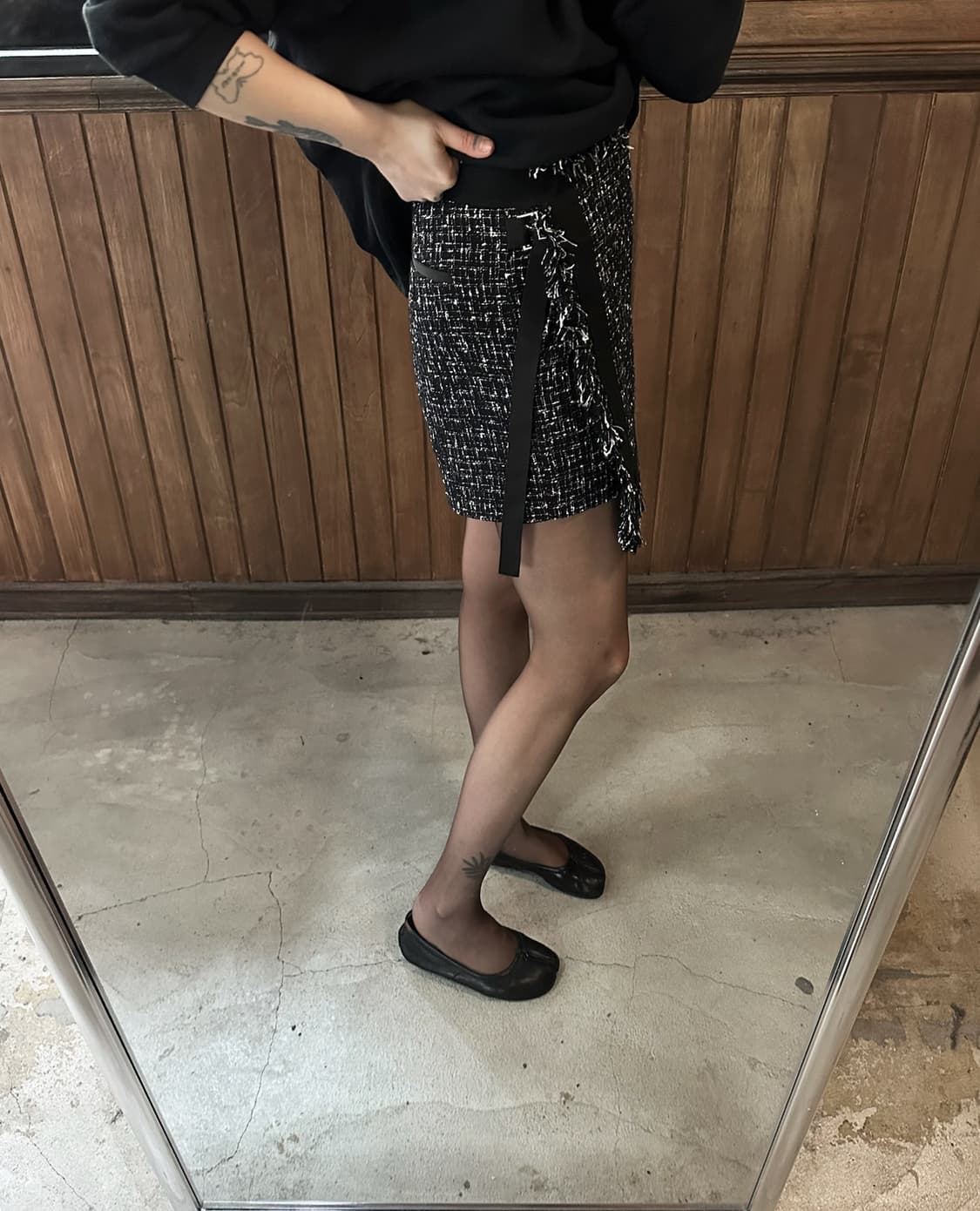 SACAI tweed wrap shorts 상품이미지6