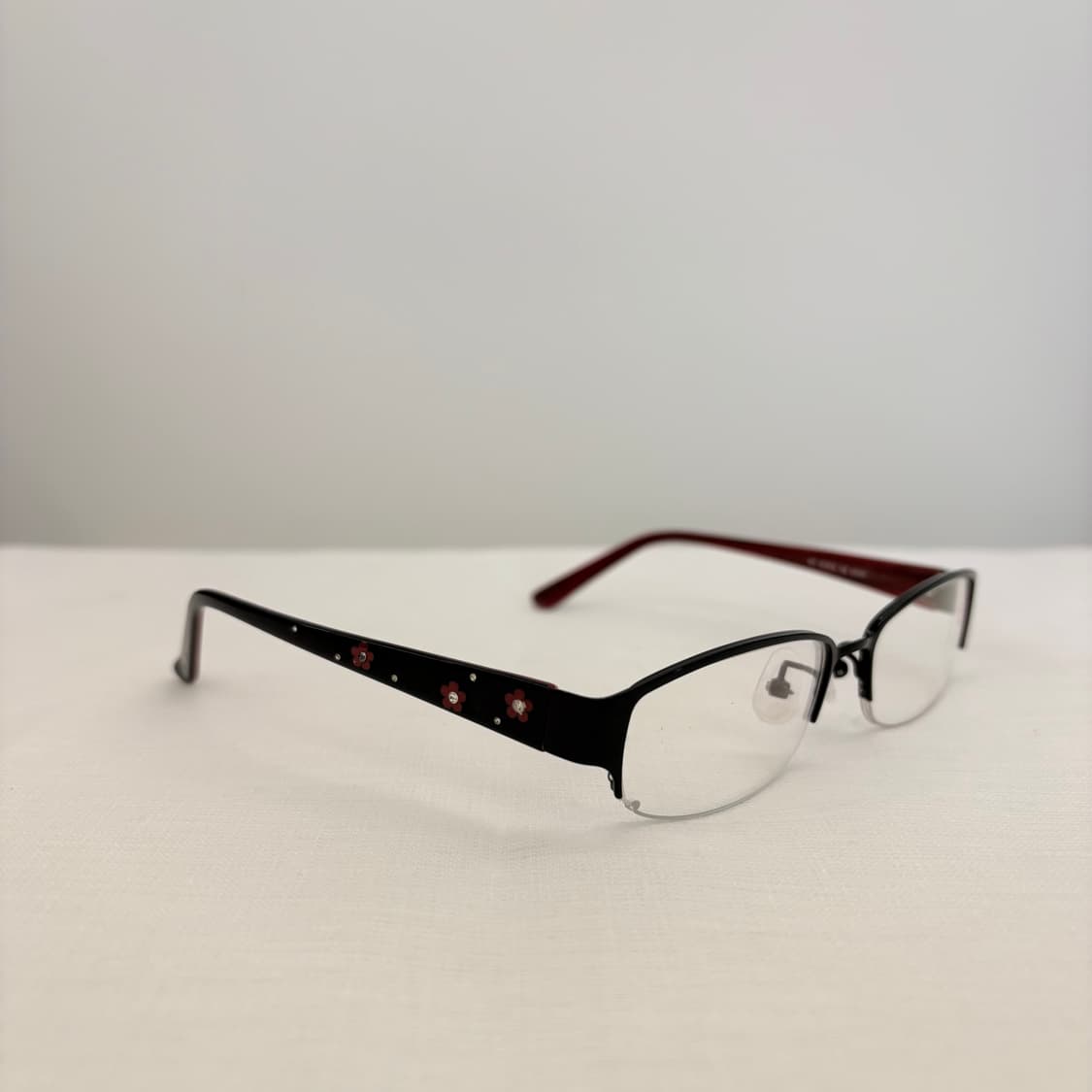 VASTONOM 블랙 플라워패턴 반무테 상품이미지2