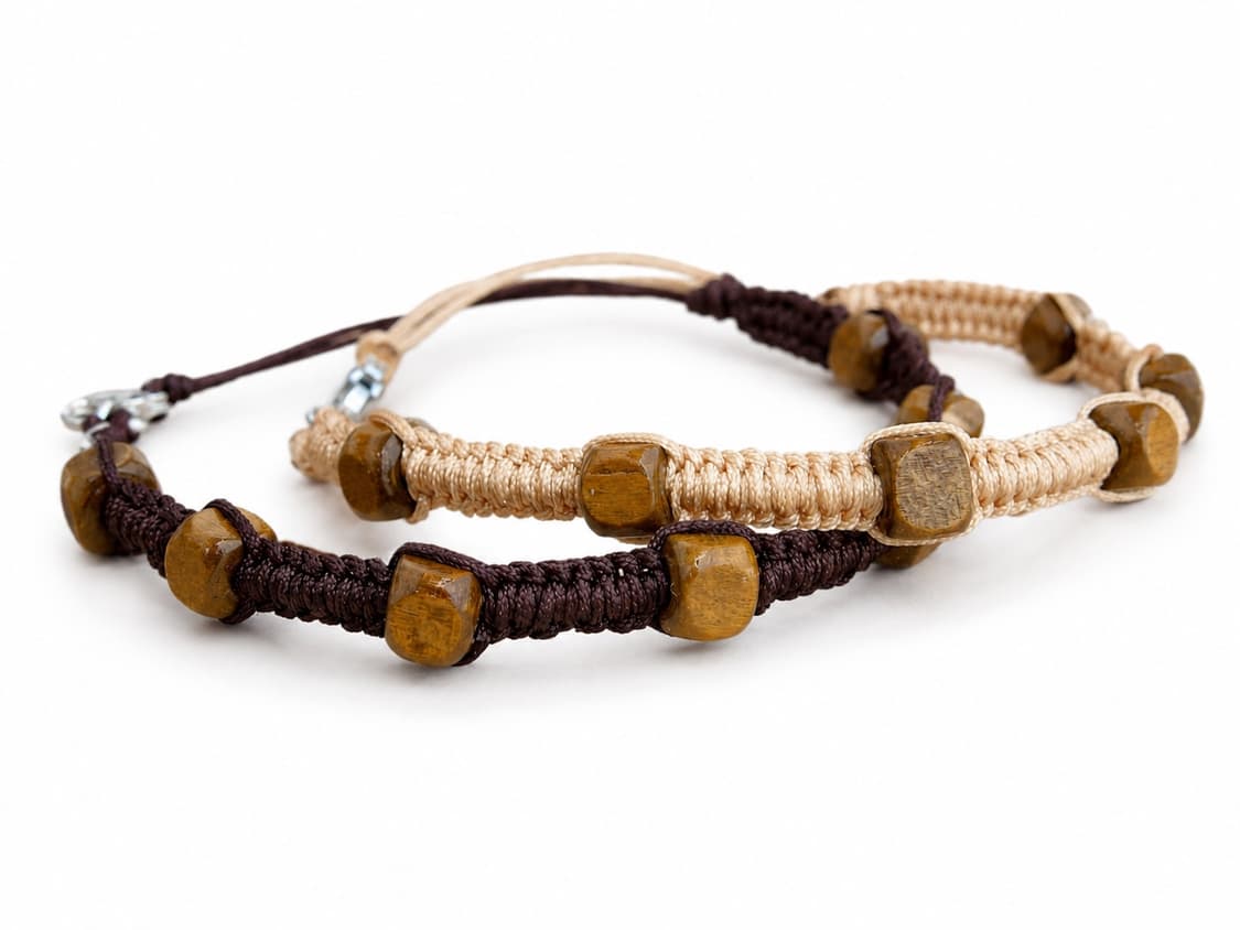 [담슨] 체스넛&샌드 매듭 팔찌 Chestnut&Sand Bracelet 상품이미지2