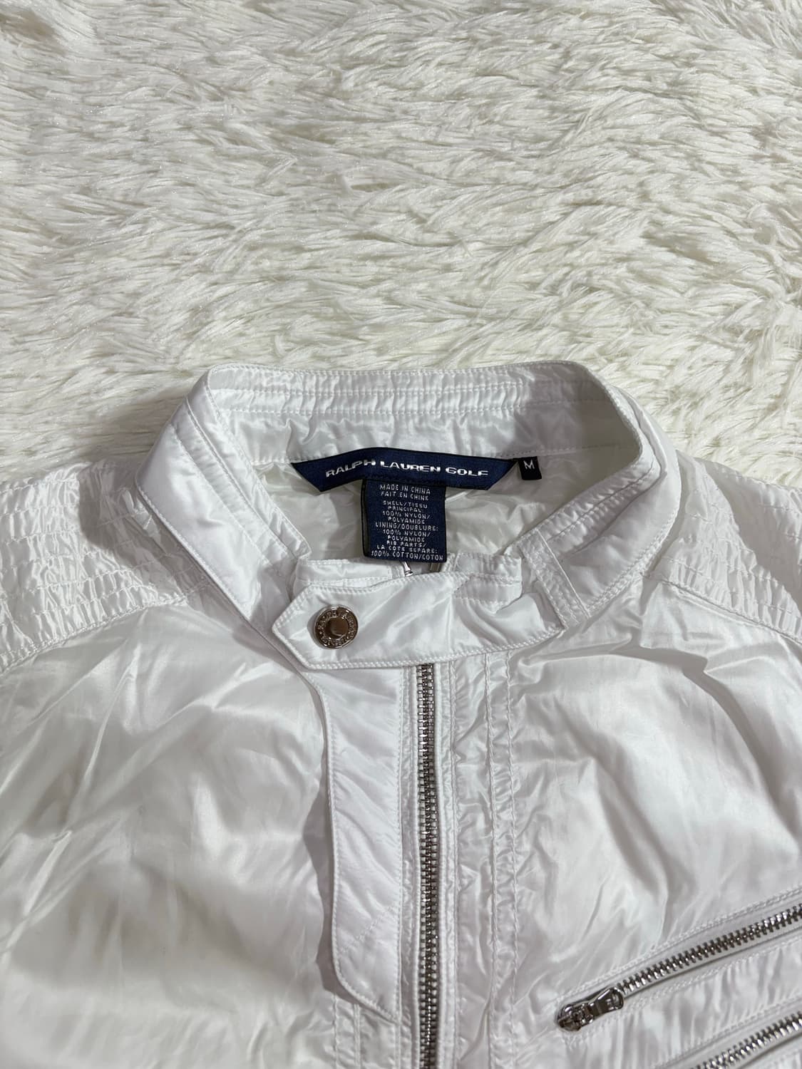 폴로 GOLF 화이트 투웨이 나일론 베스트  상품이미지6