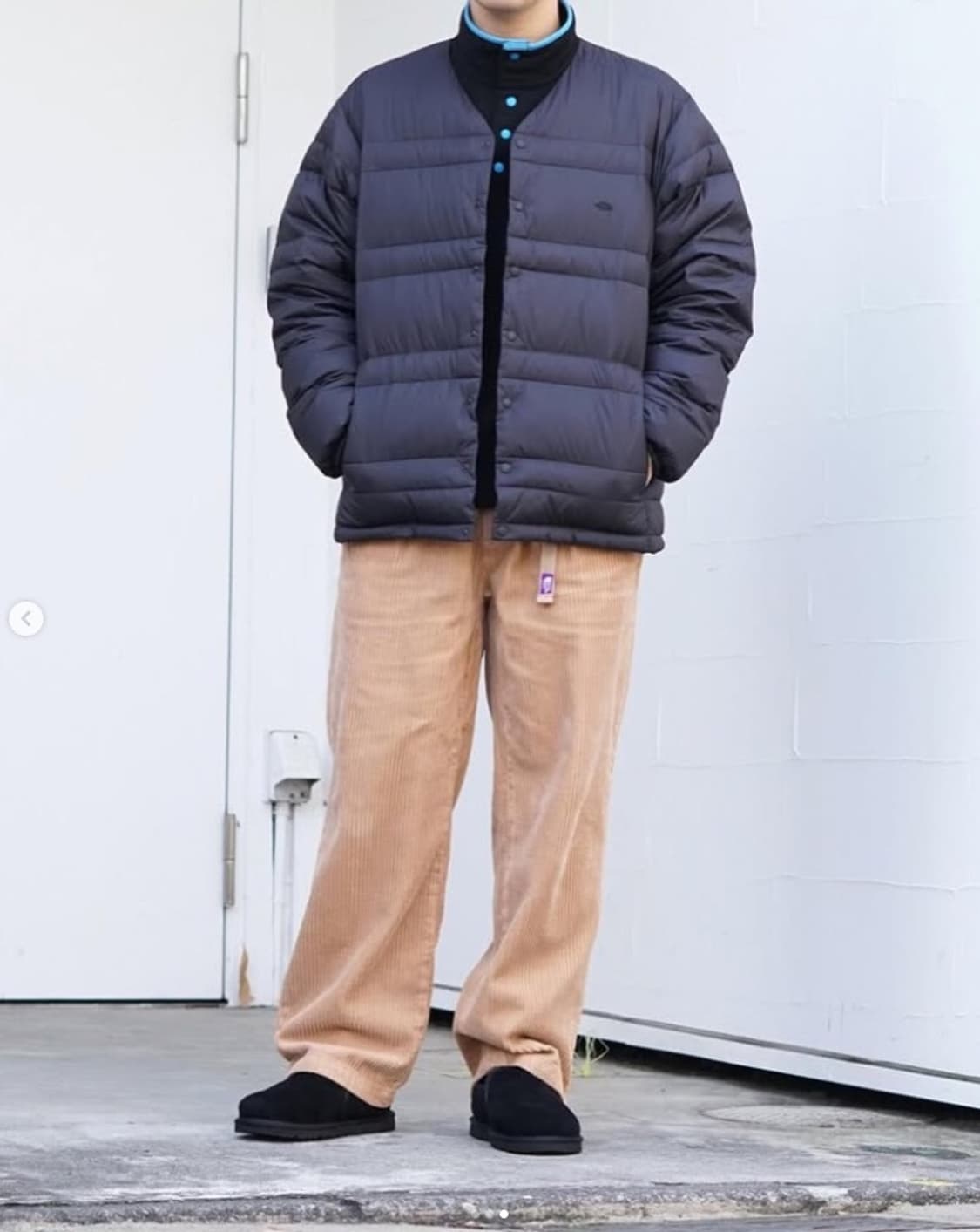 노스페이스 퍼플라벨 가먼트다이 코듀로이 와이드팬츠 라이트베이지 36 상품이미지8