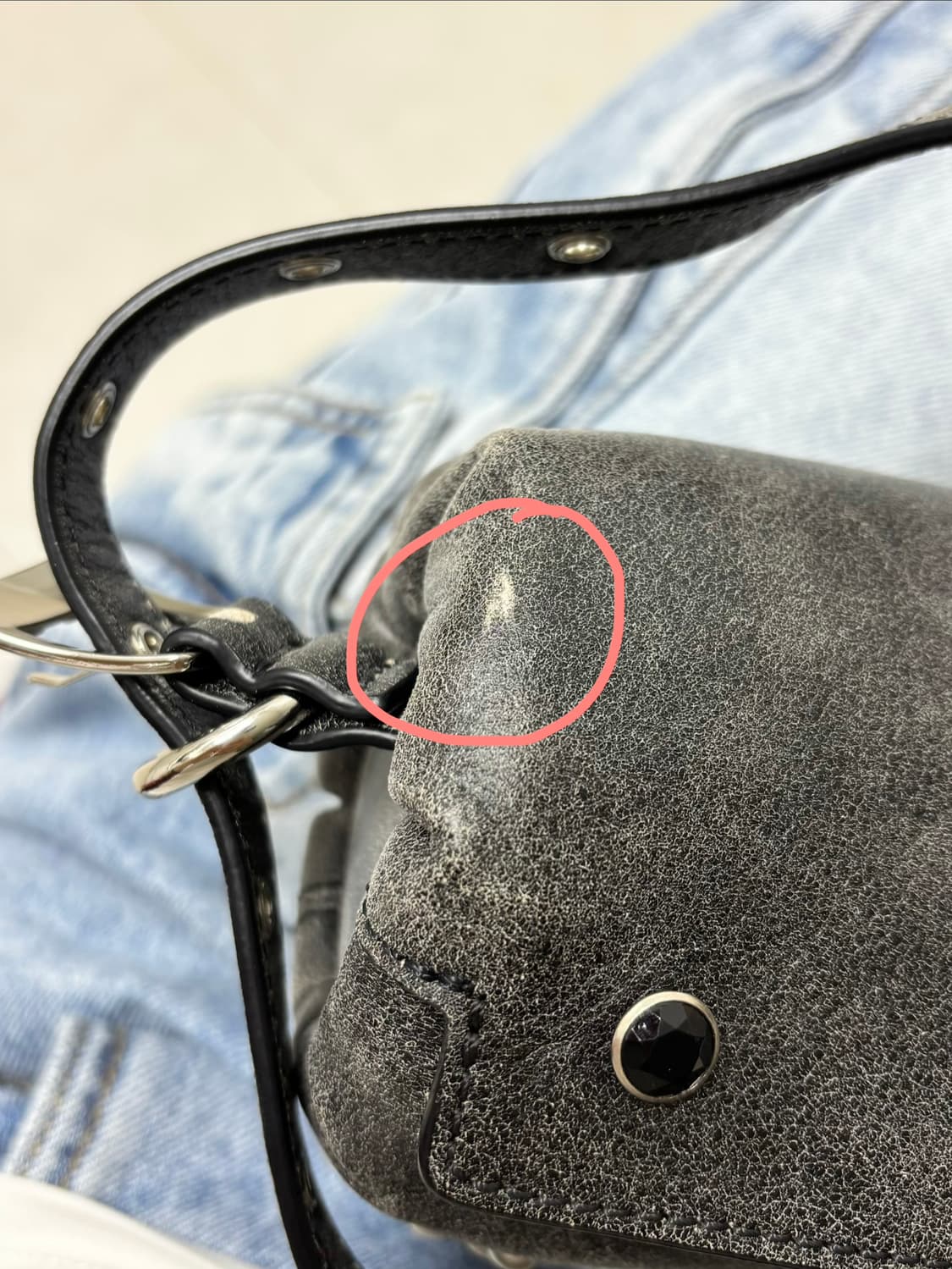 open yy stud pillow bag mini 스터드백 상품이미지5